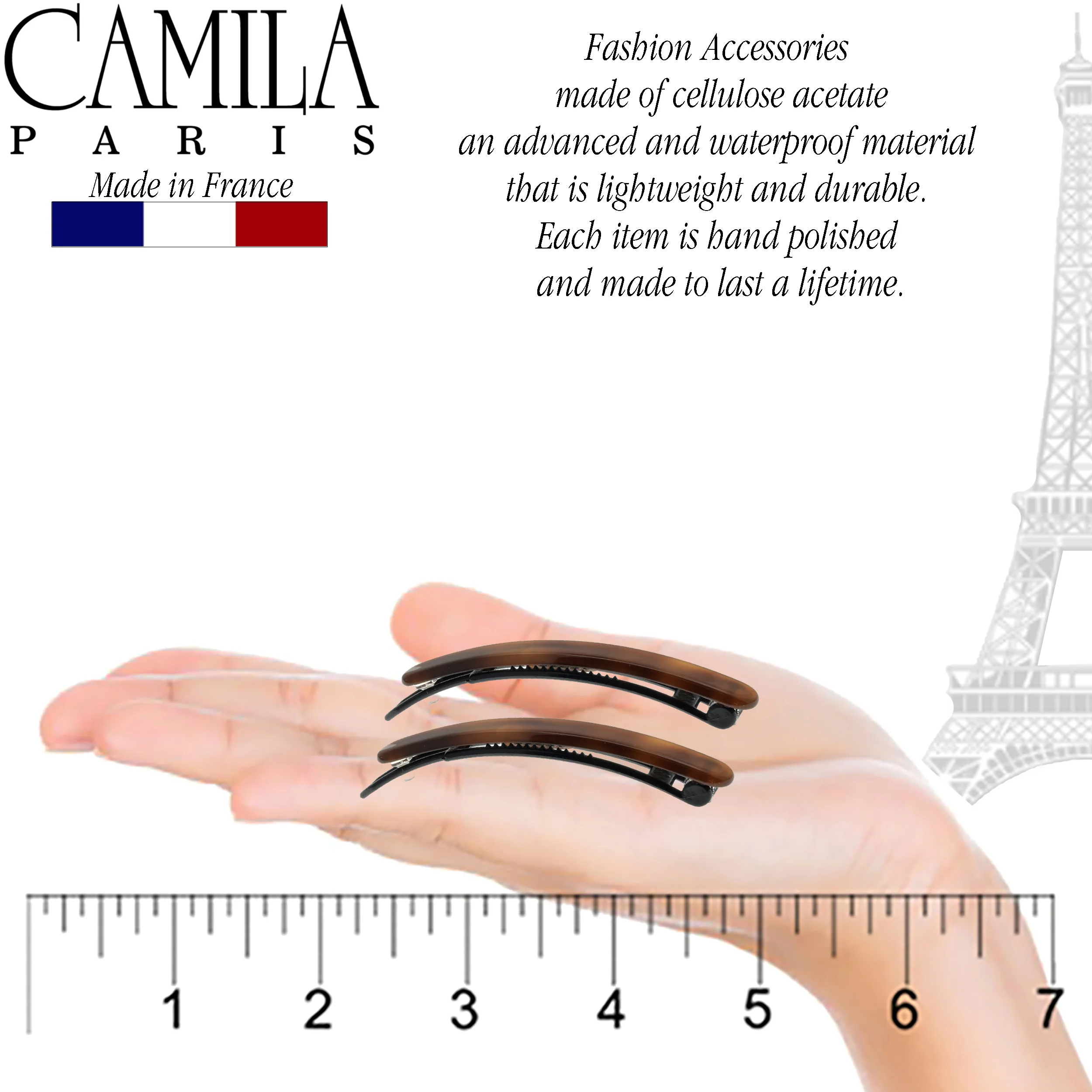 Camila Paris Classic Metal Free Barrette Pair - Image 22