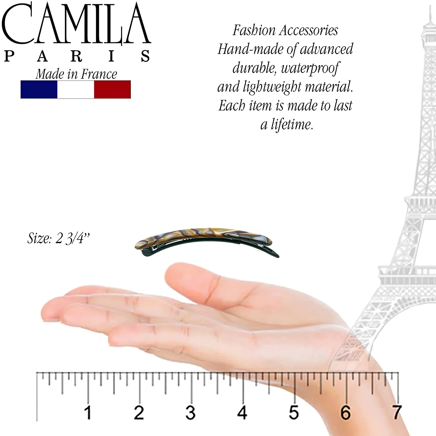 Camila Paris Classic Metal Free Barrette Pair - Image 26