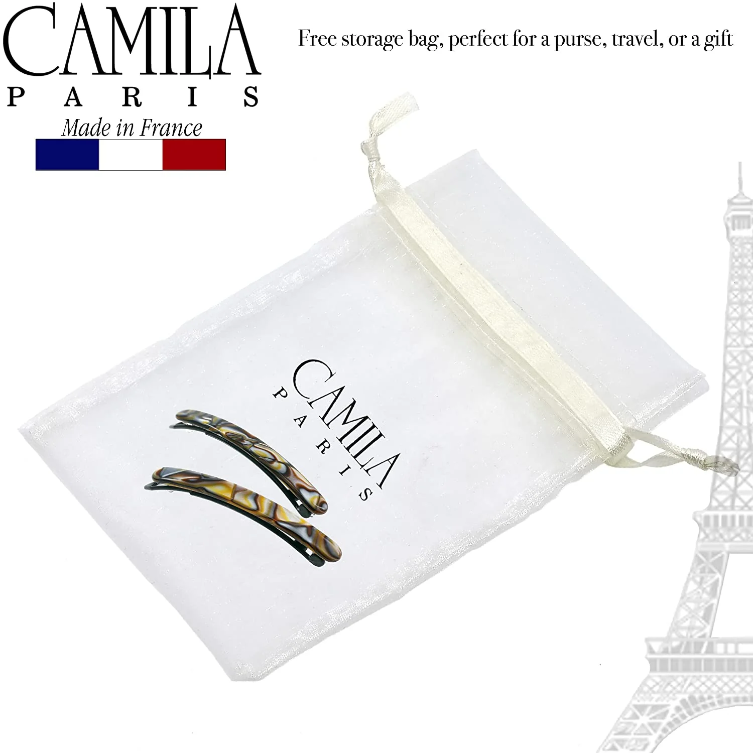 Camila Paris Classic Metal Free Barrette Pair - Image 28