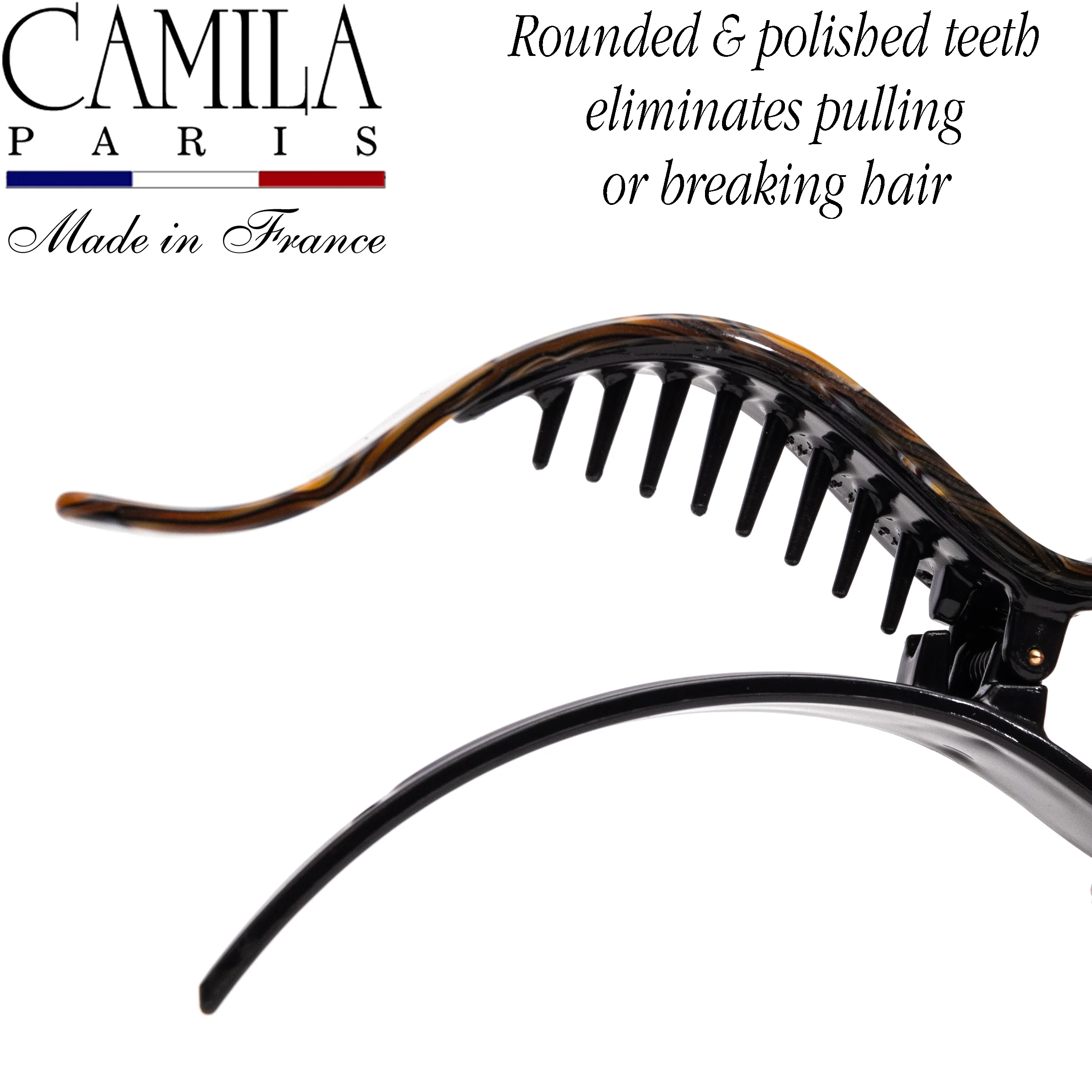 Handmade Beige French Hair Clip Claw Hair Slide - Image 10