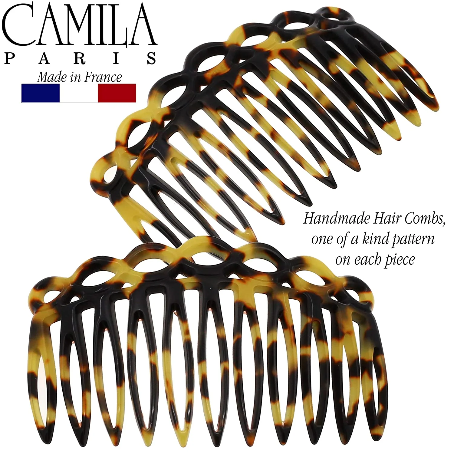 Camila Paris CP3140 Handmade French Hair Side Comb - Image 11