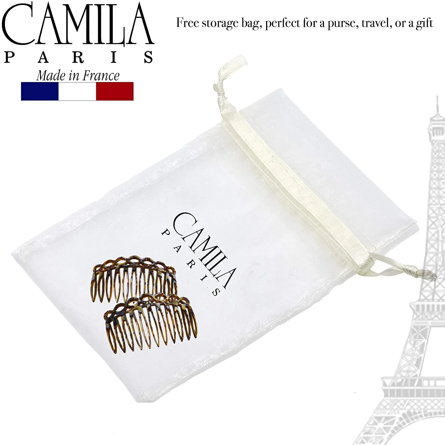 Camila Paris CP3140 Handmade French Hair Side Comb - Image 18