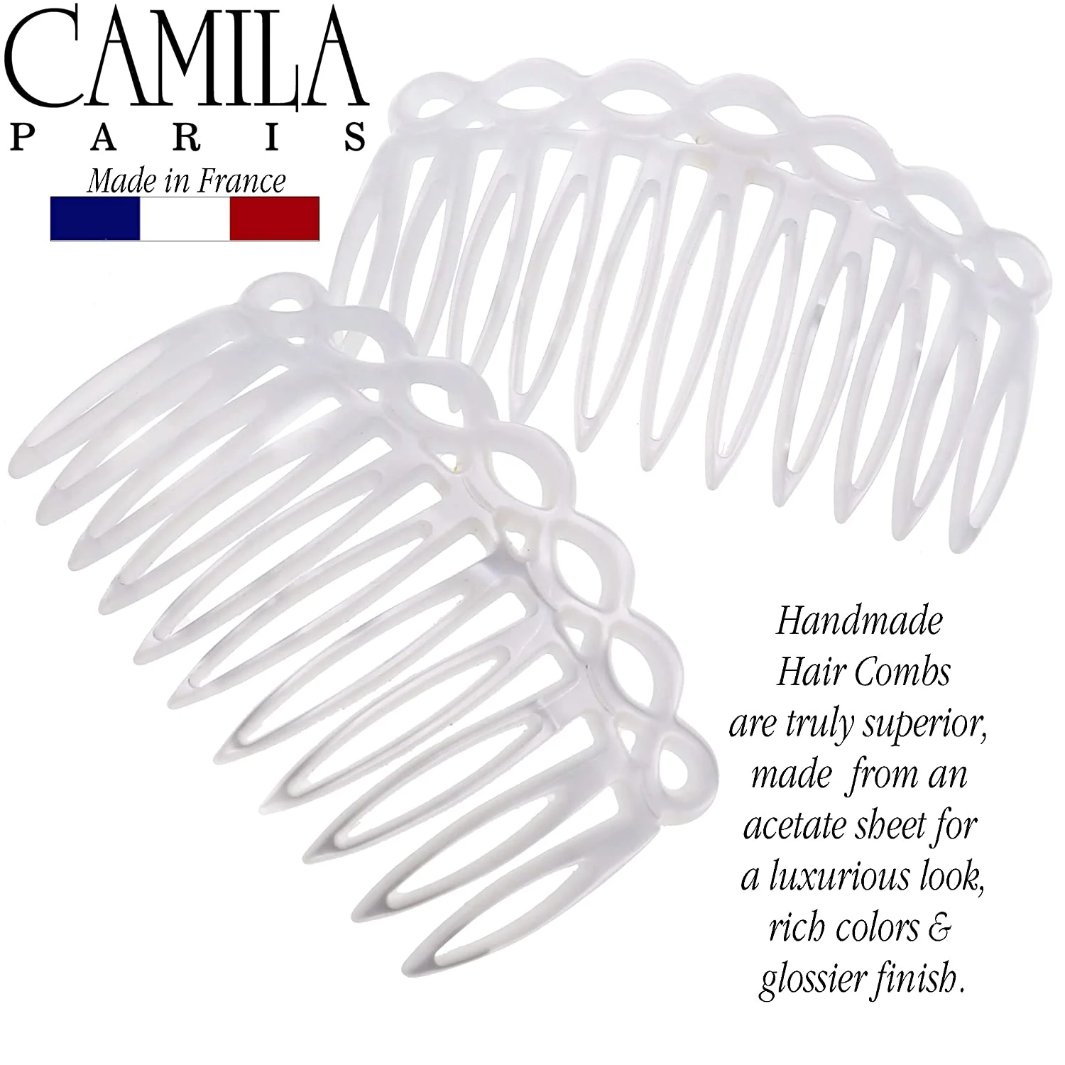 Camila Paris CP3140 Handmade French Hair Side Comb - Image 5