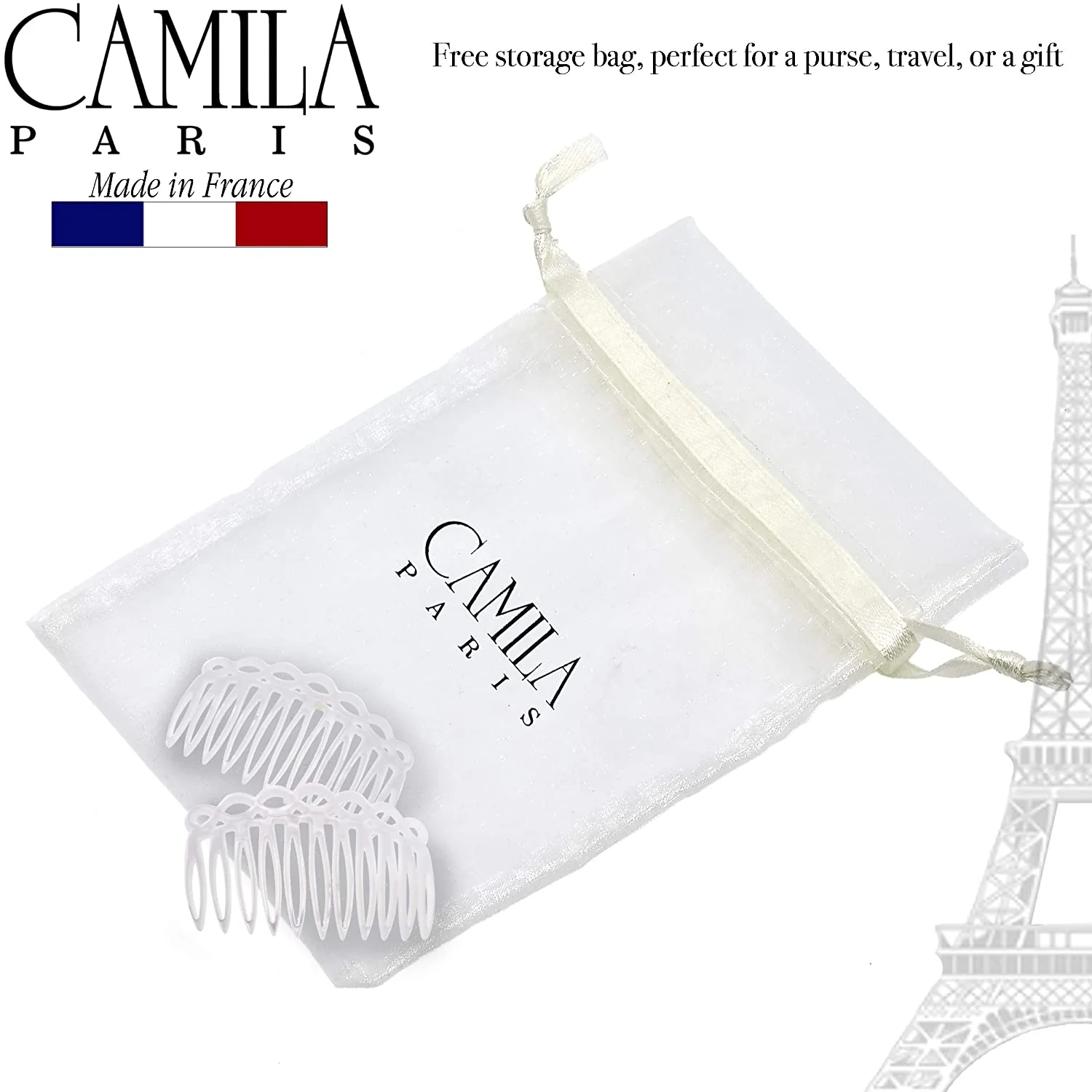 Camila Paris CP3140 Handmade French Hair Side Comb - Image 6