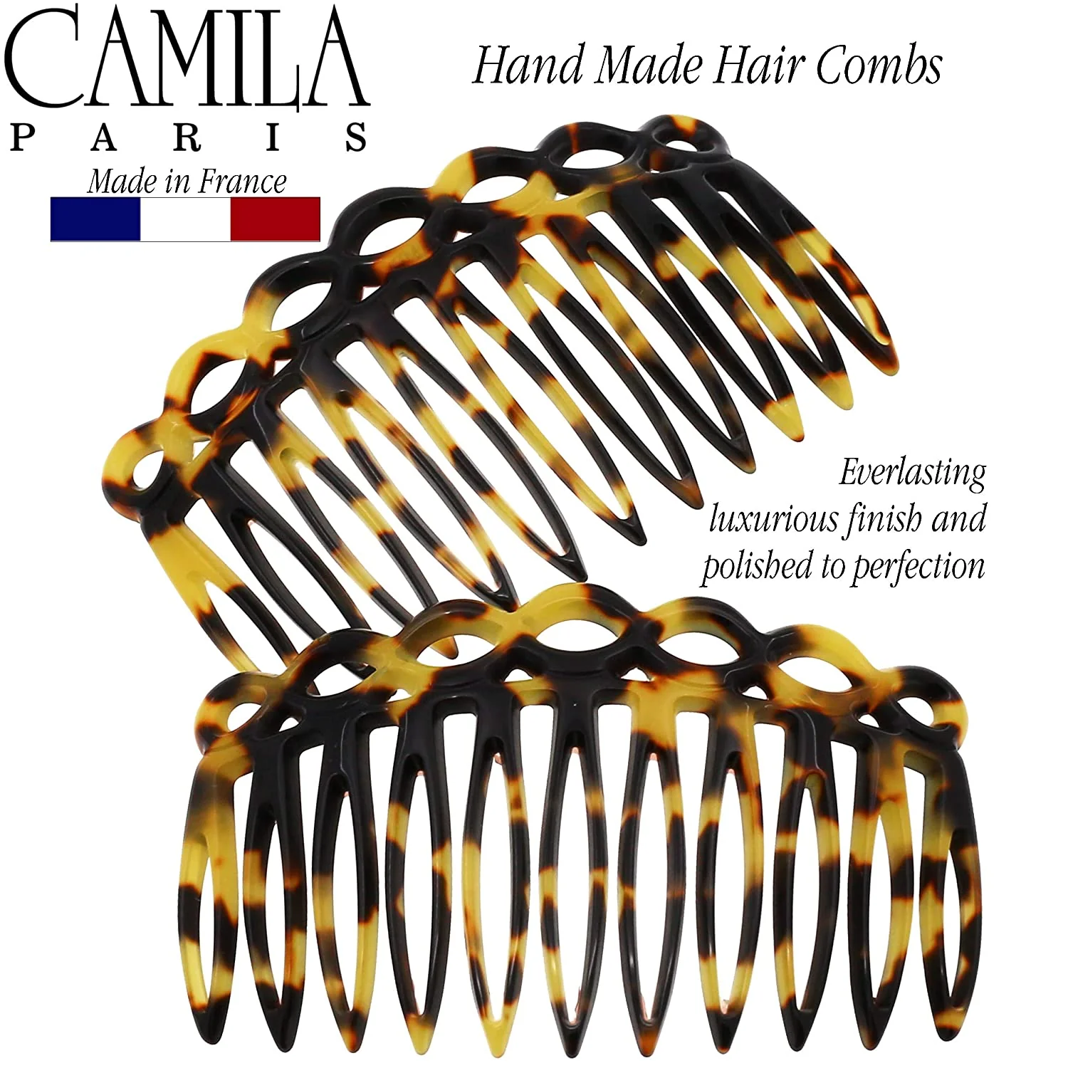 Camila Paris CP3140 Handmade French Hair Side Comb - Image 9