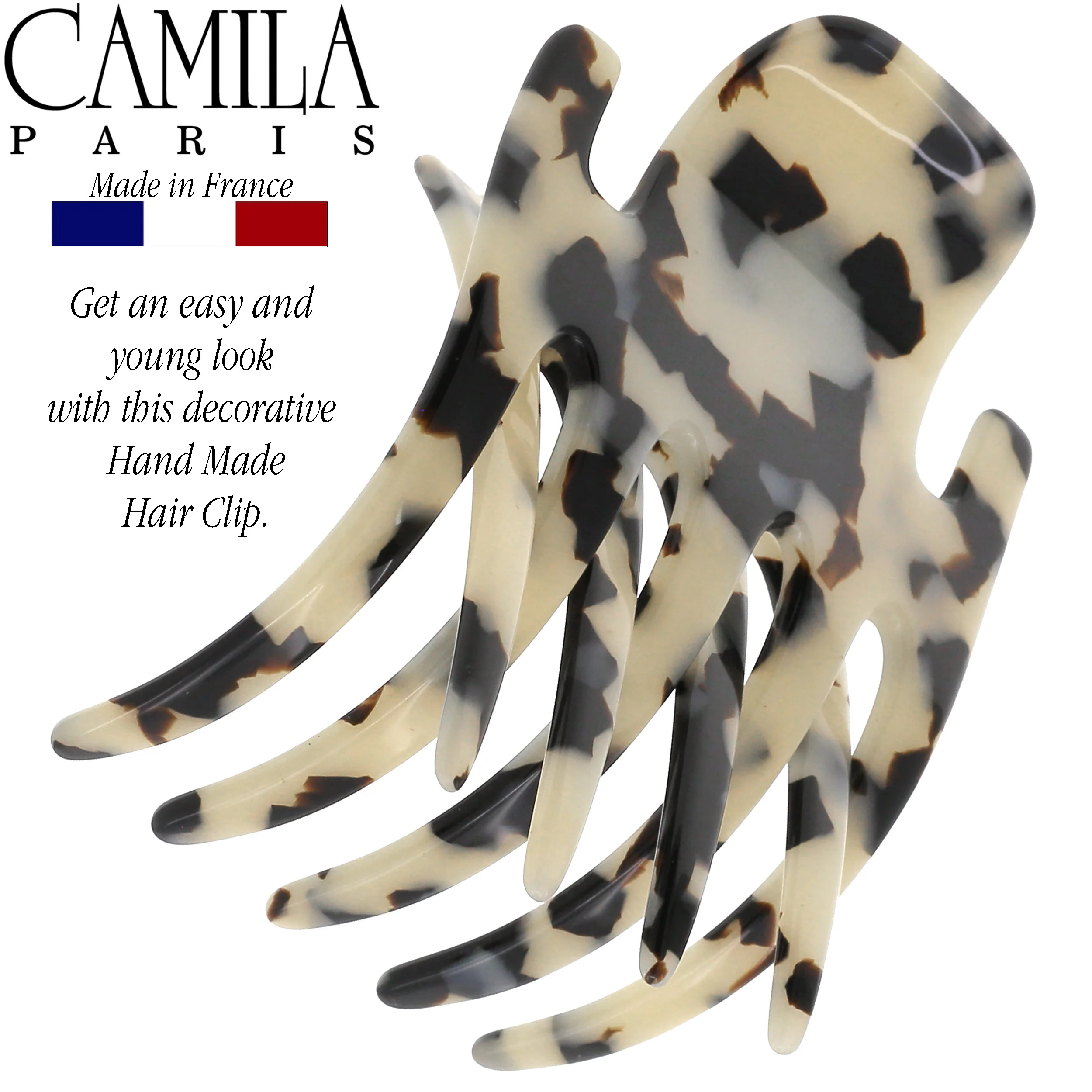 Camila Paris Mimi Long Tooth Hair Clip - Image 12