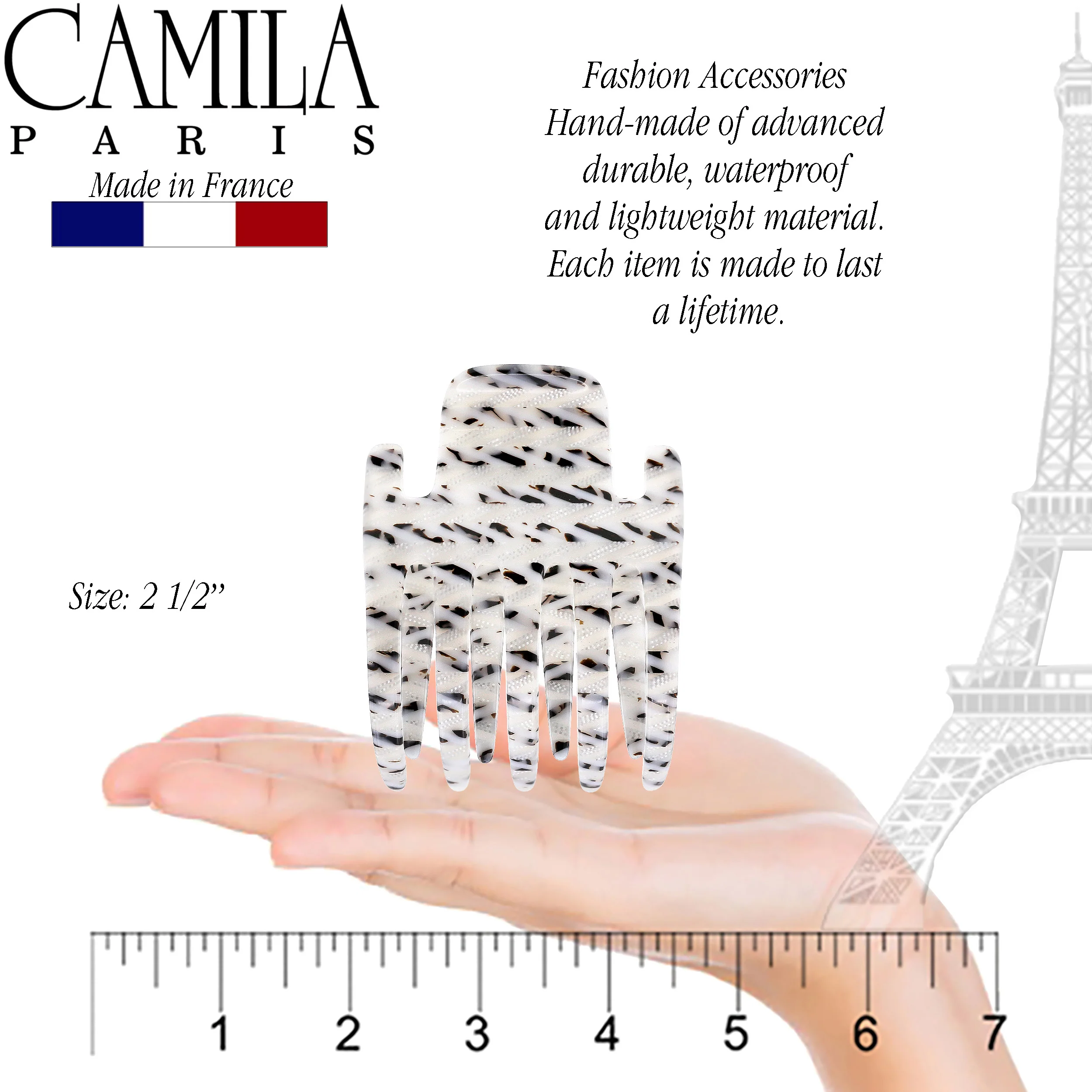 Camila Paris Mimi Long Tooth Hair Clip - Image 14