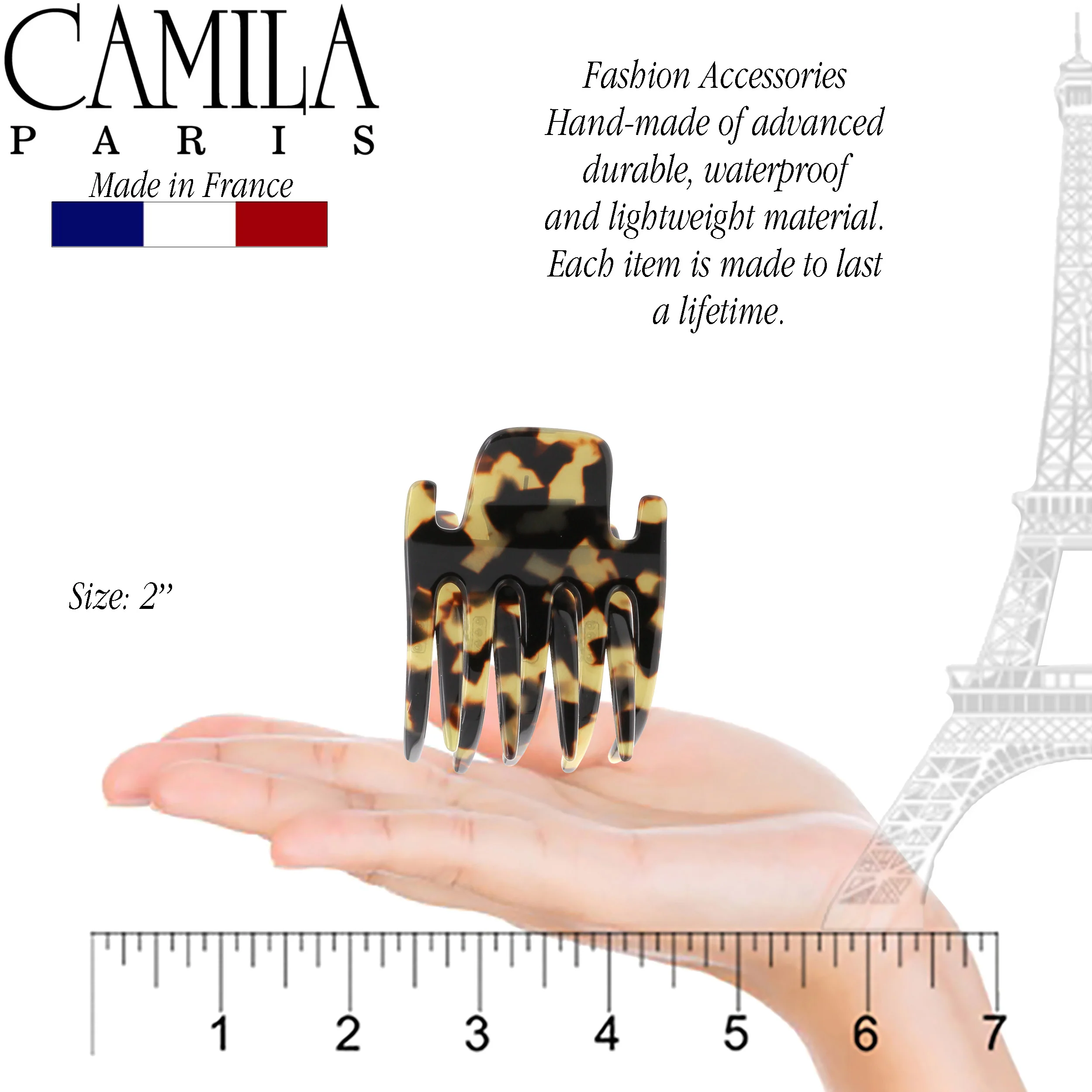 Camila Paris Mimi Long Tooth Hair Clip - Image 20