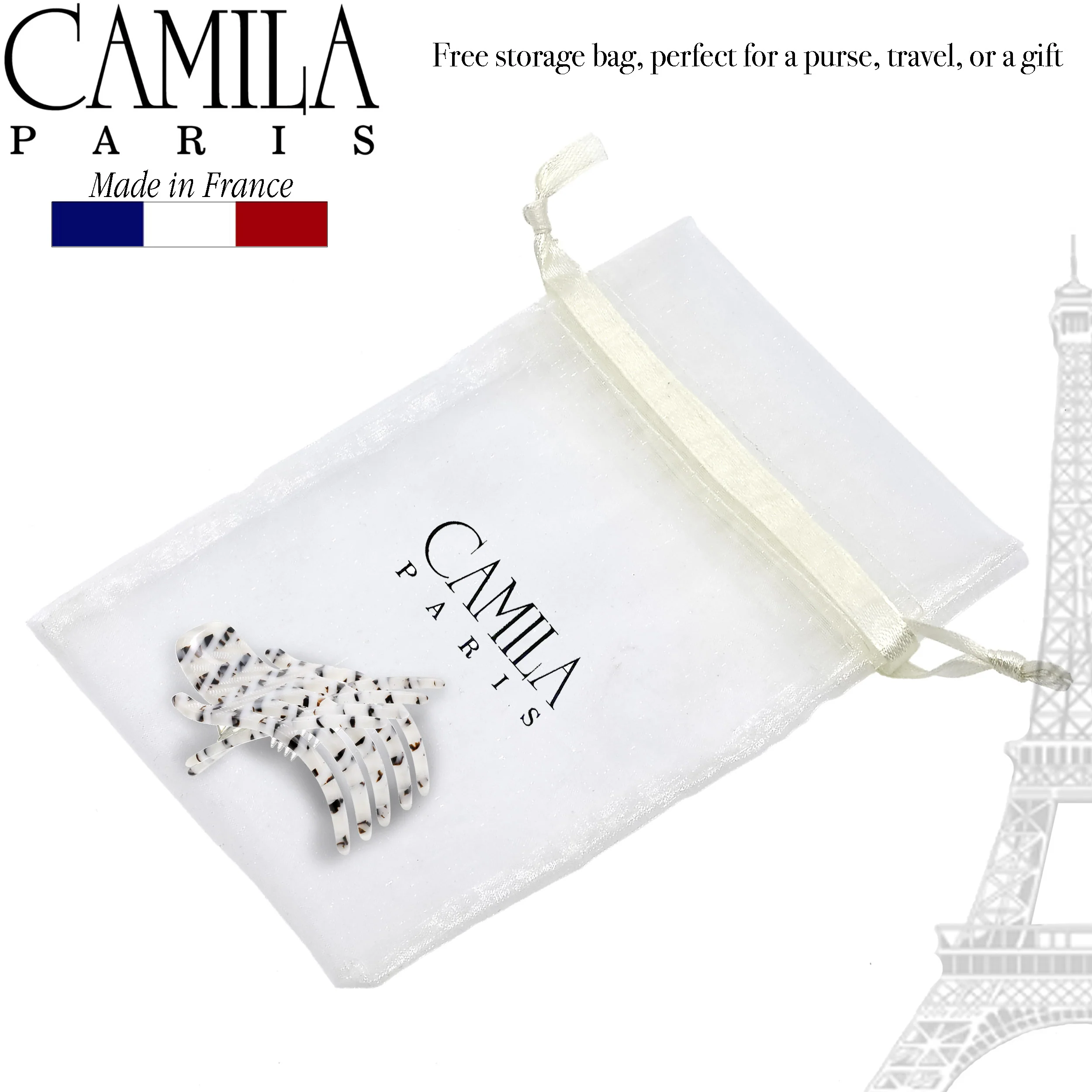 Camila Paris Mimi Long Tooth Hair Clip - Image 35