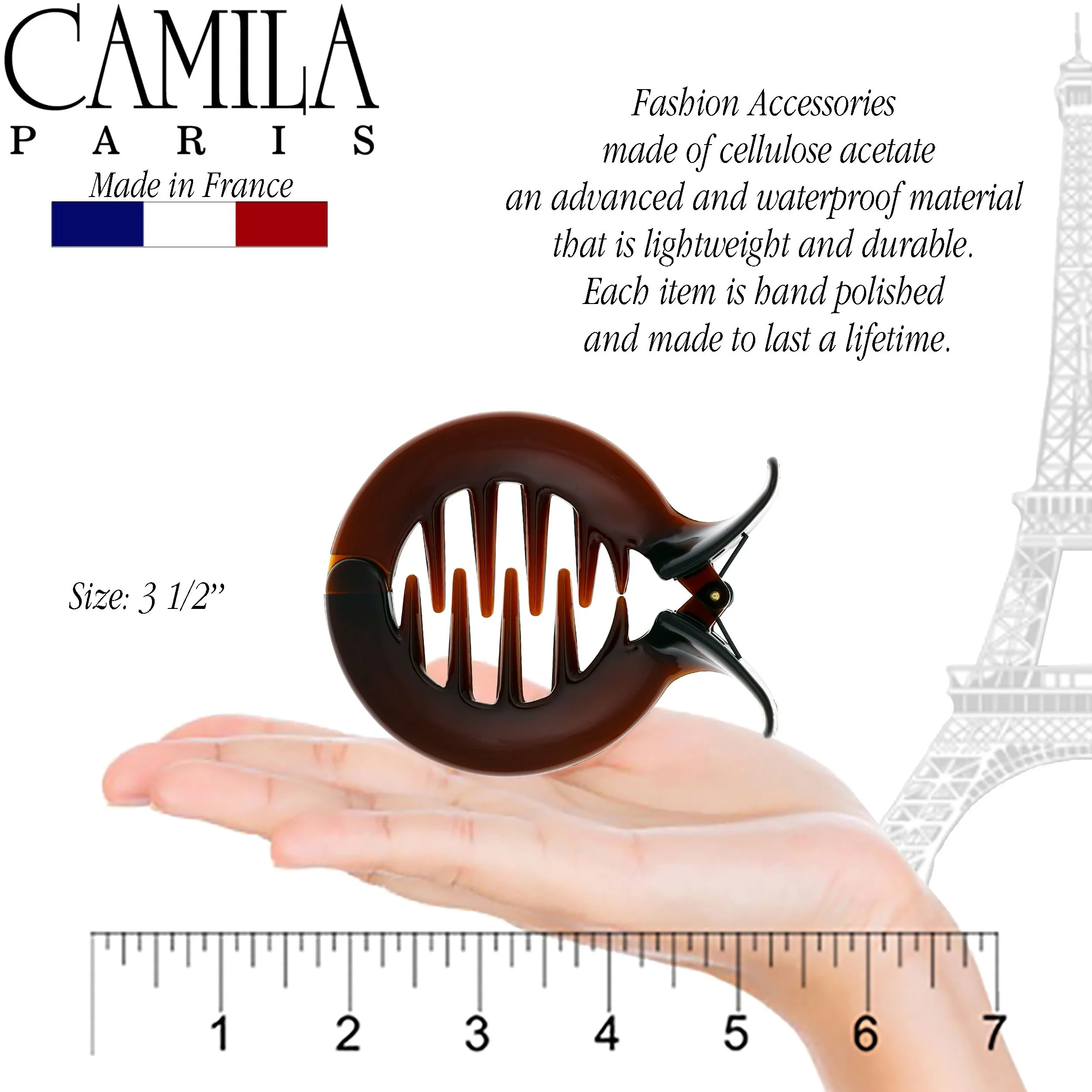 Camila Paris Round Pincer Hair Clip - Image 2