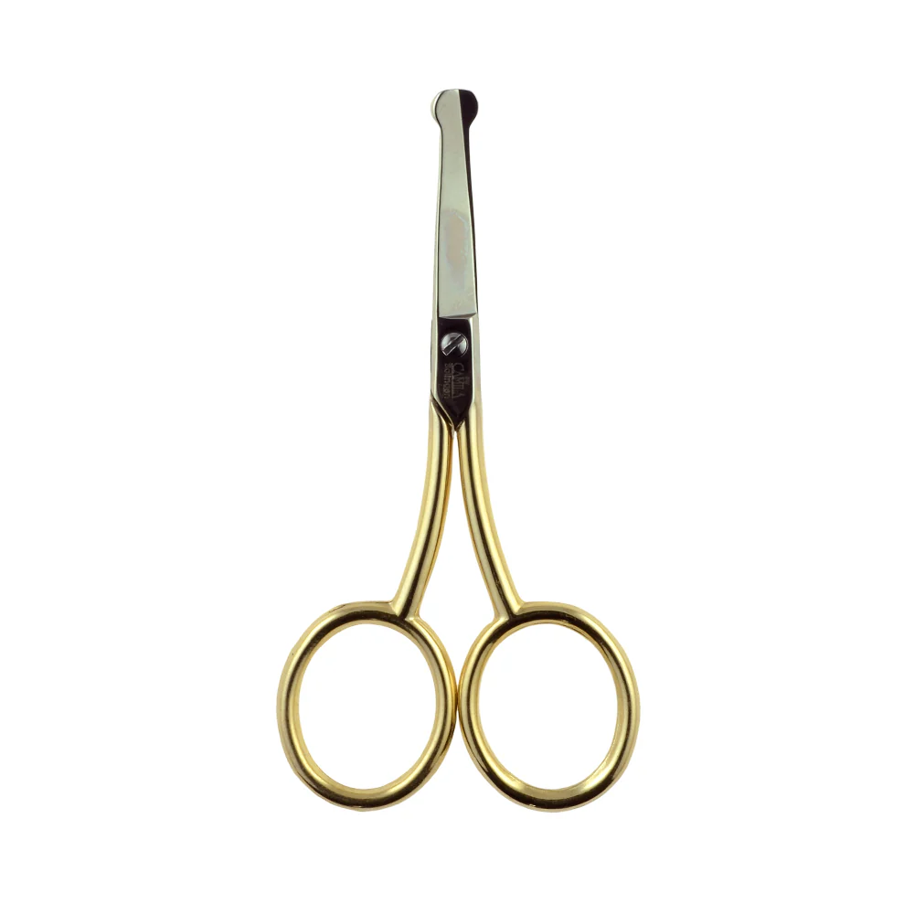 3.5" Gold Plated Safety Tip Nostril Scissor - Image 4