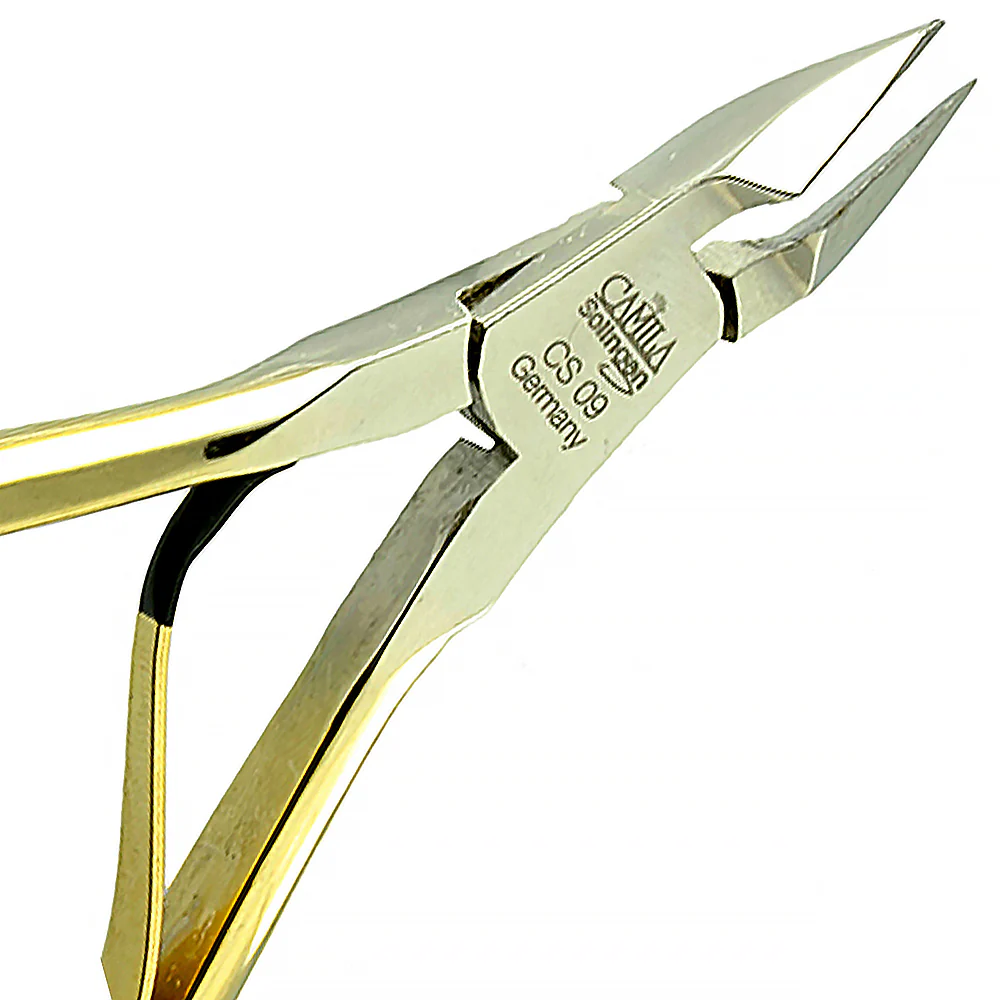 4" Gold Plated Cuticle Cutter - 9mm Blade - Image 3