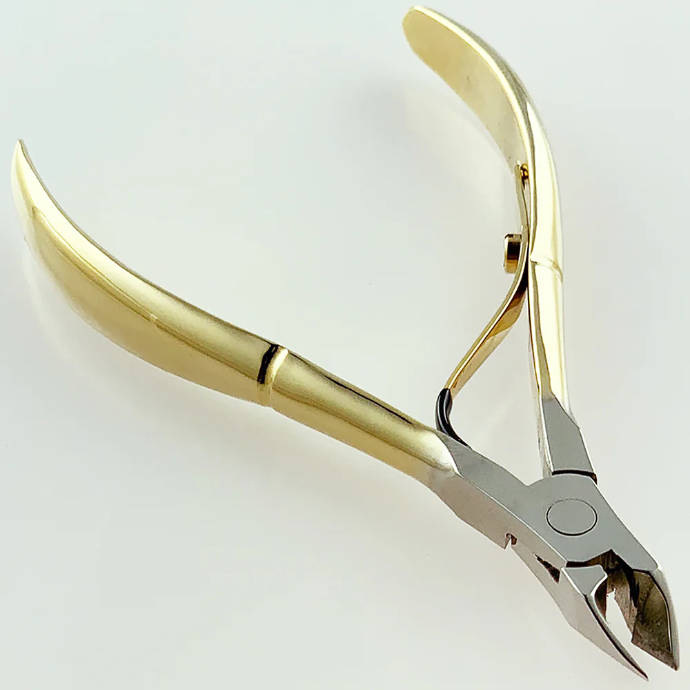 4" Gold Plated Cuticle Cutter - 9mm Blade - Image 6