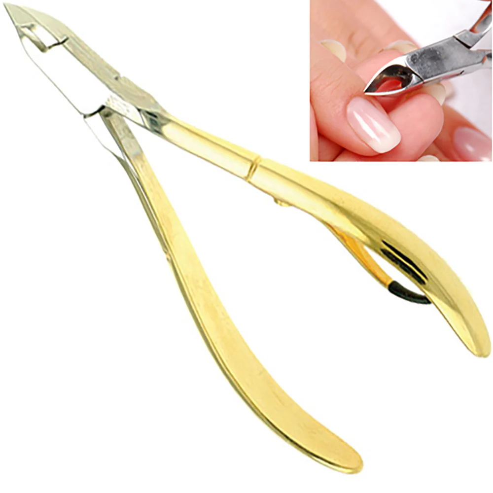 4" Gold Plated Cuticle Cutter - 9mm Blade - Image 7