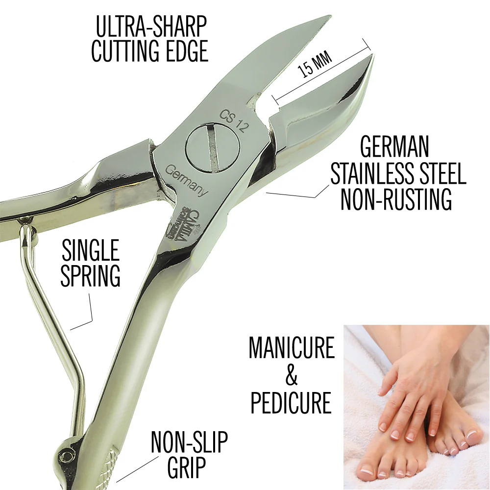 Stainless Steel Toenail Clipper - 15mm Blade - Image 2