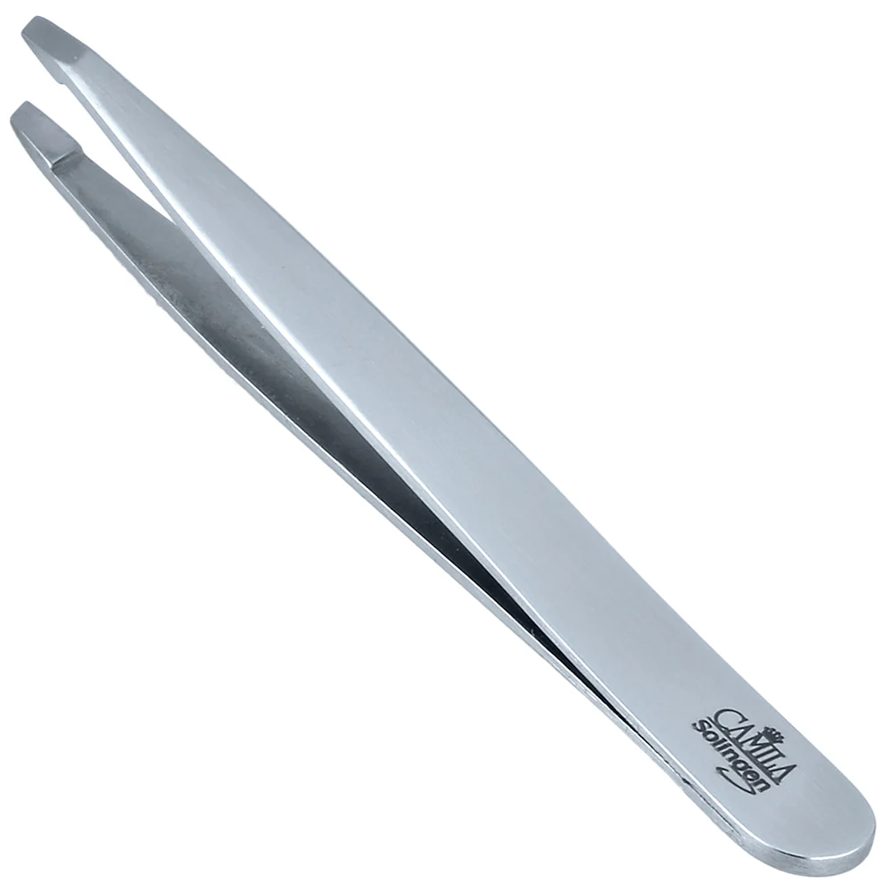 4" Stainless Steel Slanted Tip Tweezers
