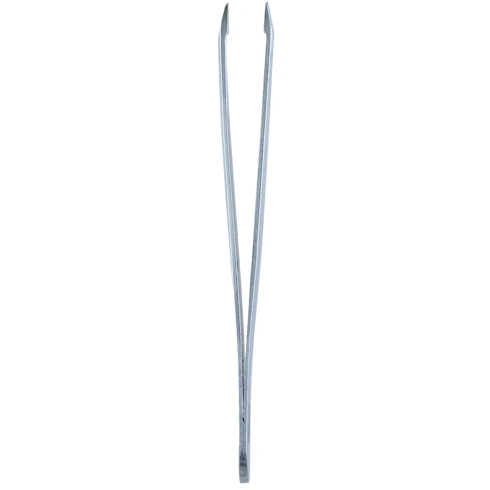 4" Stainless Steel Slanted Tip Tweezers - Image 6
