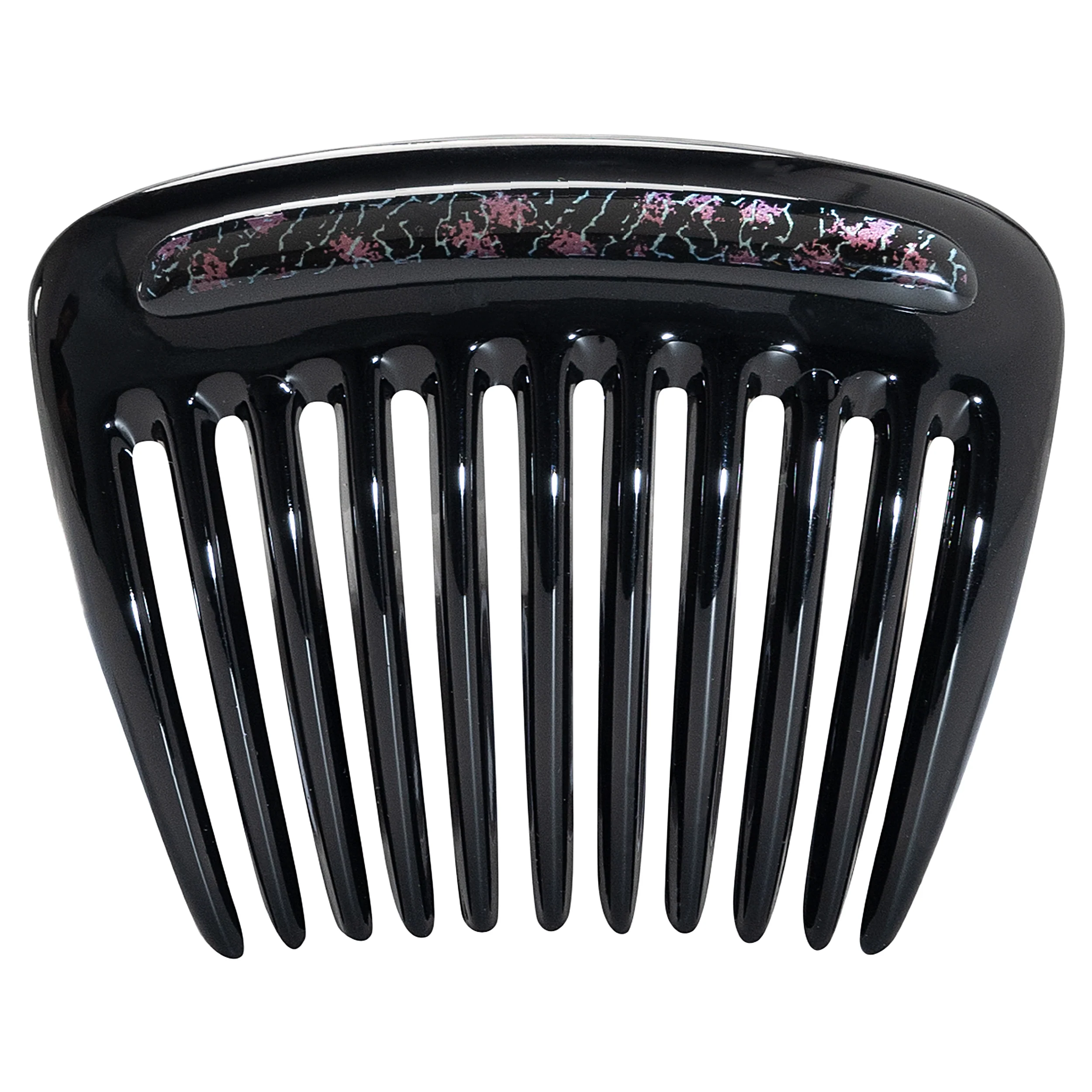 Charlotte Small Decorative Hair Side Comb Made in France - Image 23