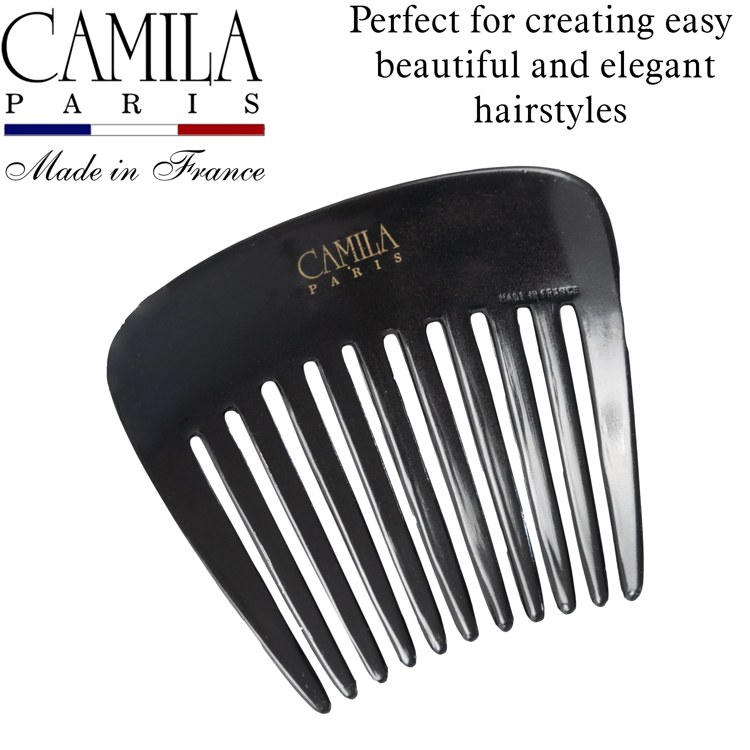 Charlotte Small Decorative Hair Side Comb Made in France - Image 32