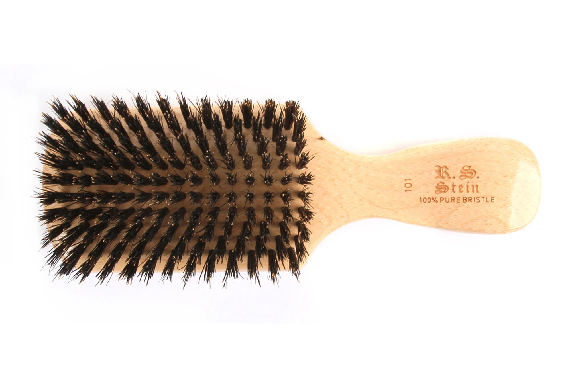 Classic Club Hairbrush with Firm Natural Bristles - Image 2