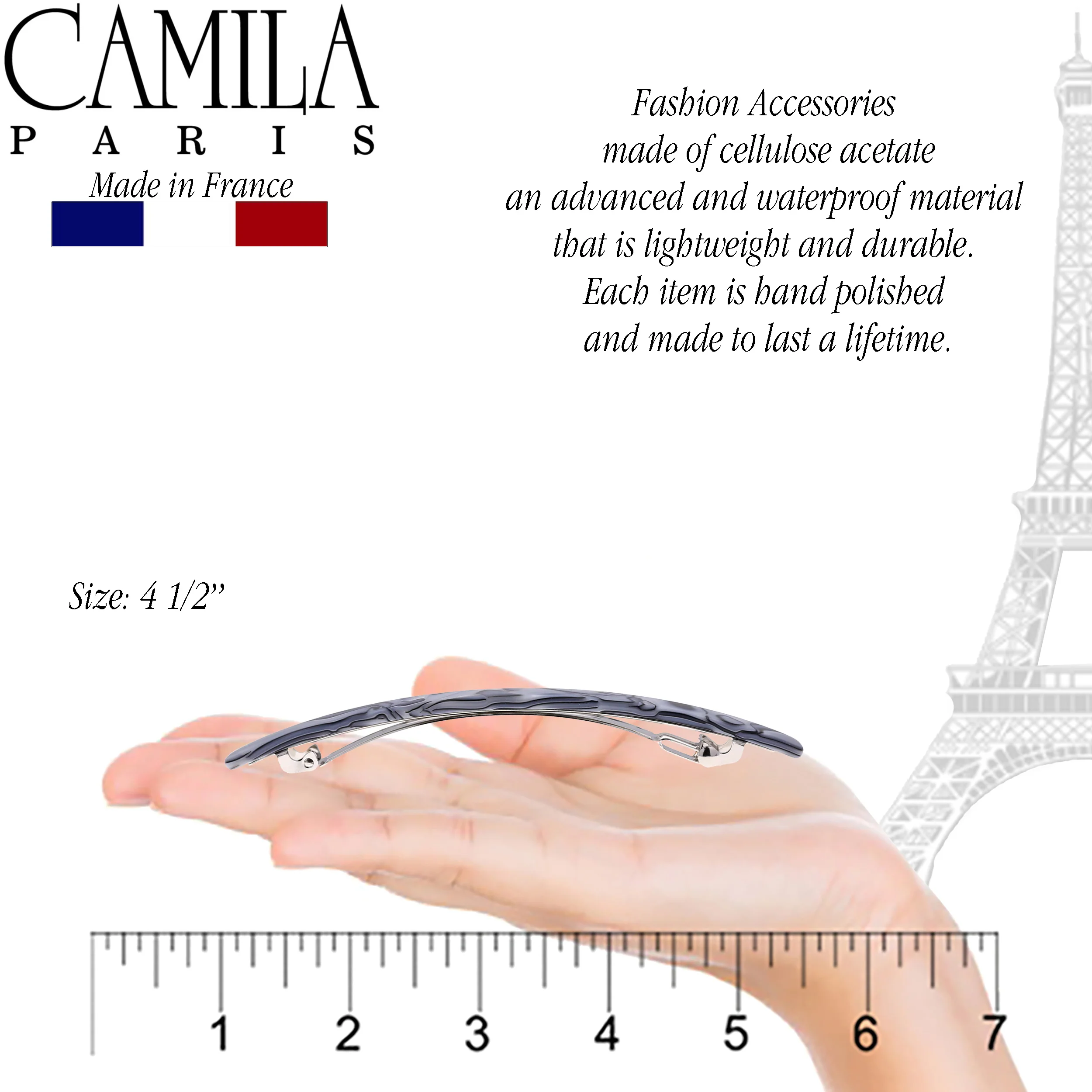 Camila Paris Classic Skinny No-Slip Barrette - Image 10