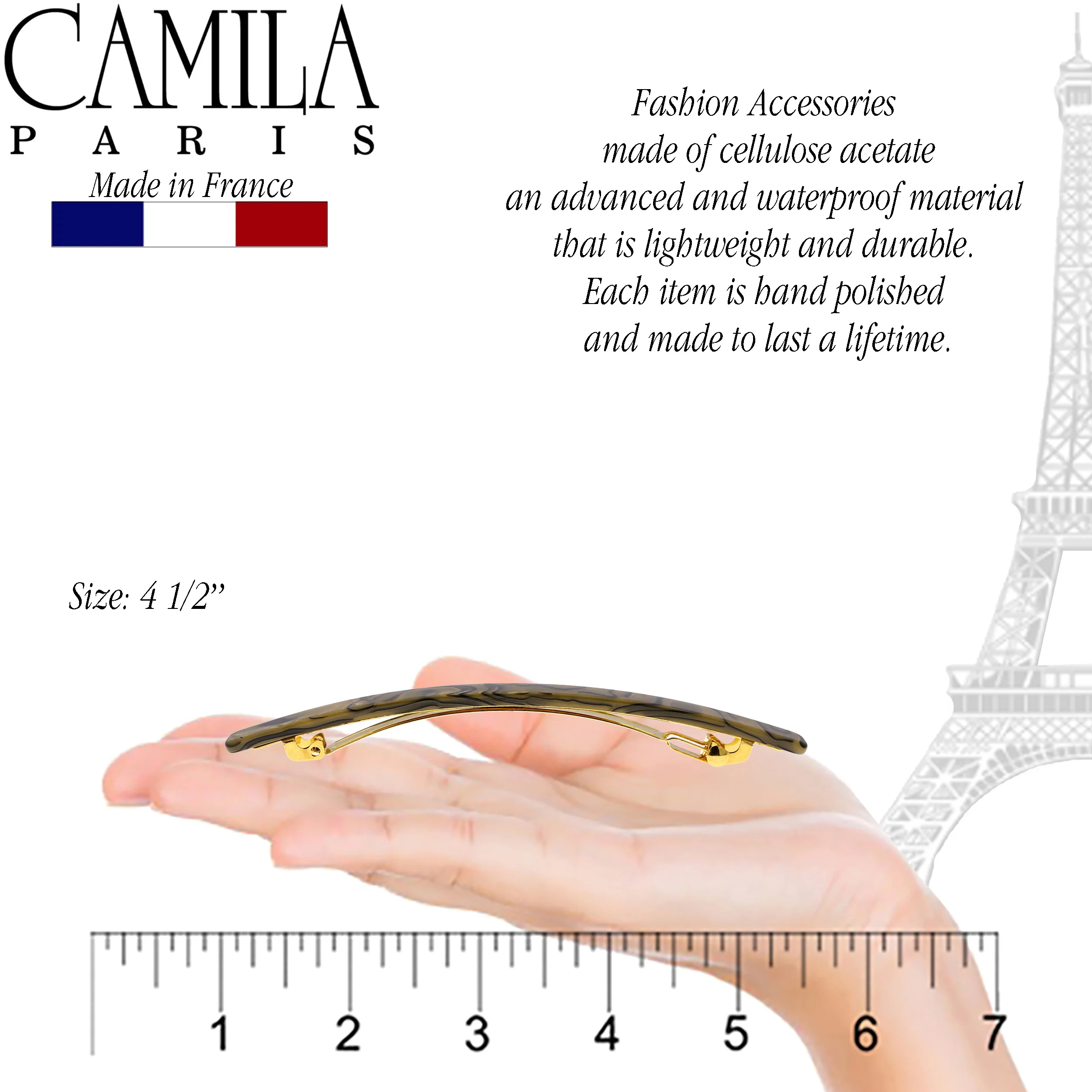 Camila Paris Classic Skinny No-Slip Barrette - Image 14