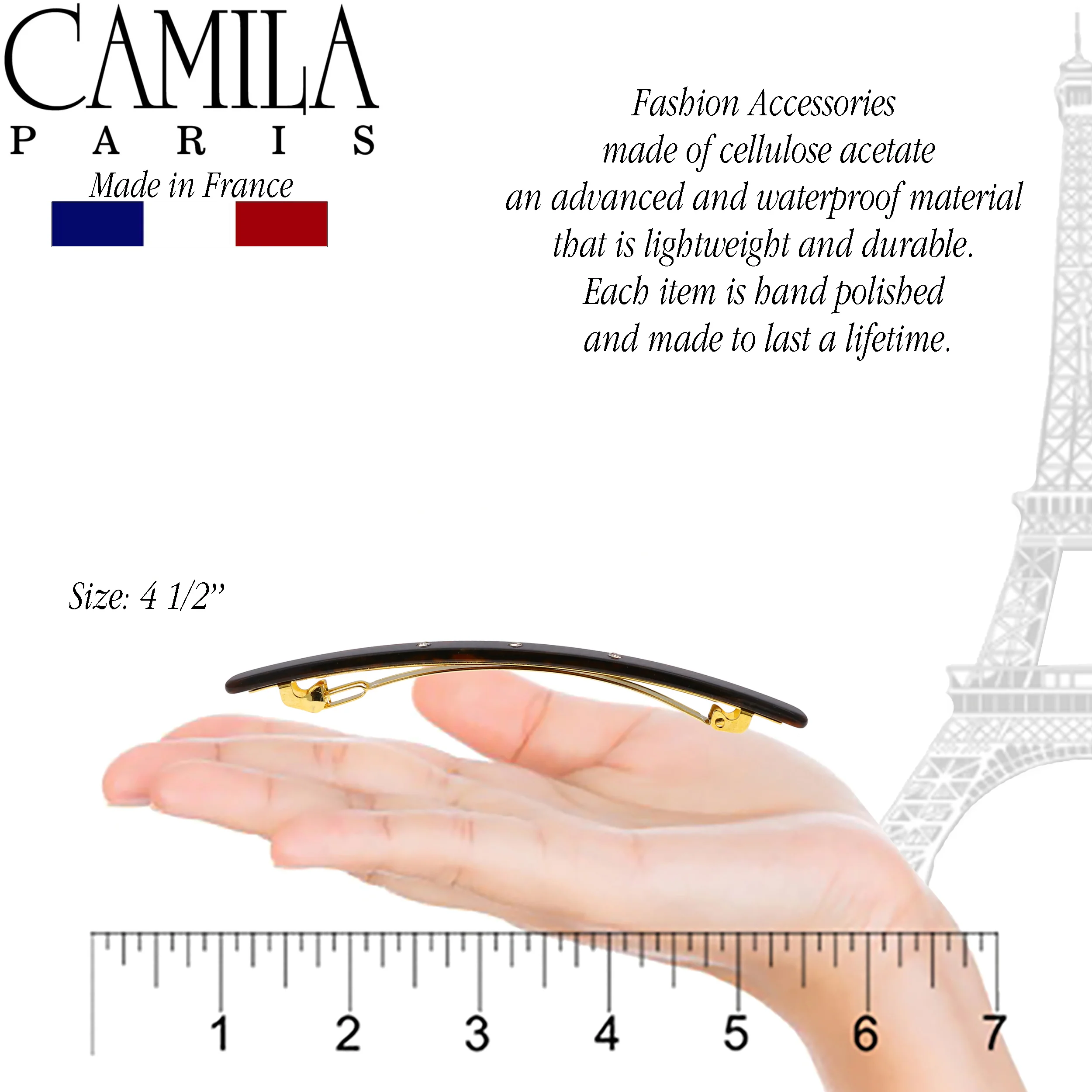 Camila Paris Classic Skinny No-Slip Barrette - Image 6