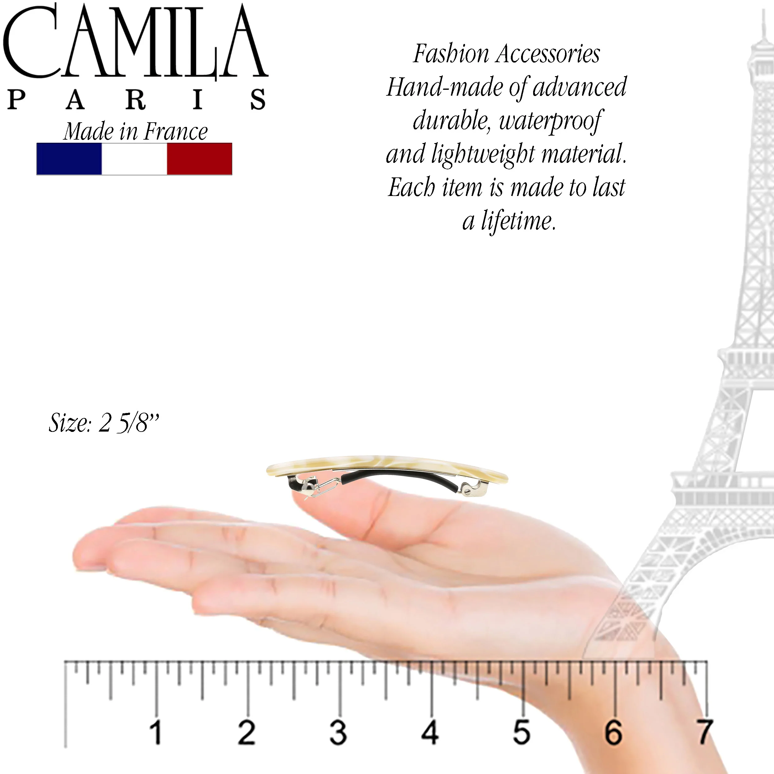Camila Paris Classic Skinny Rectangle Barrette - Image 18