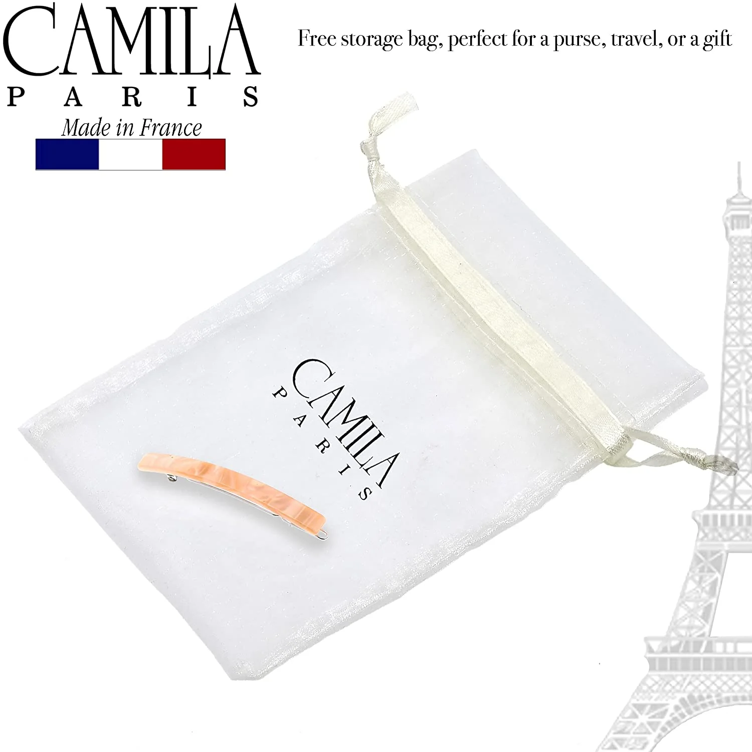 Camila Paris Classic Skinny Rectangle Barrette - Image 4