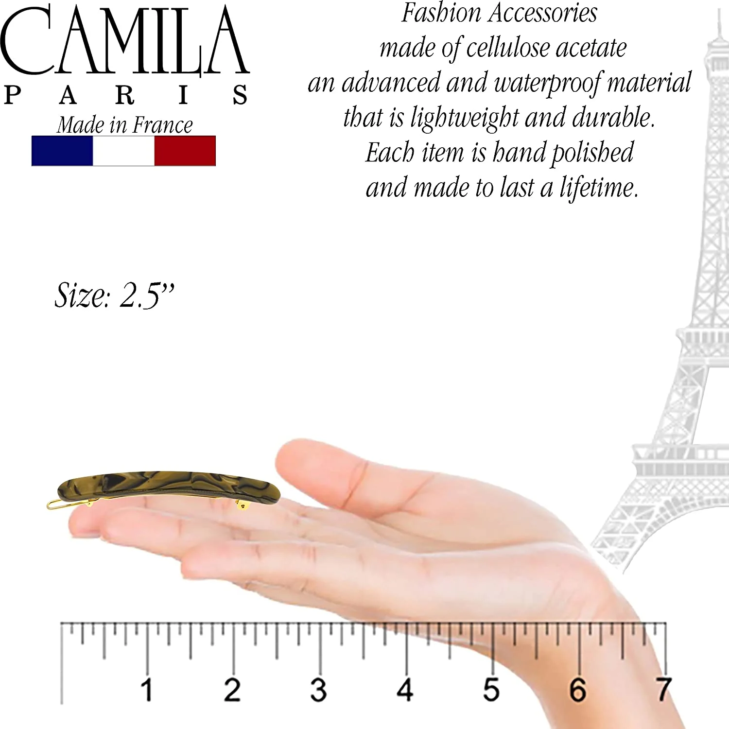 Camila Paris Classic Skinny Rounded Barrette - Image 10