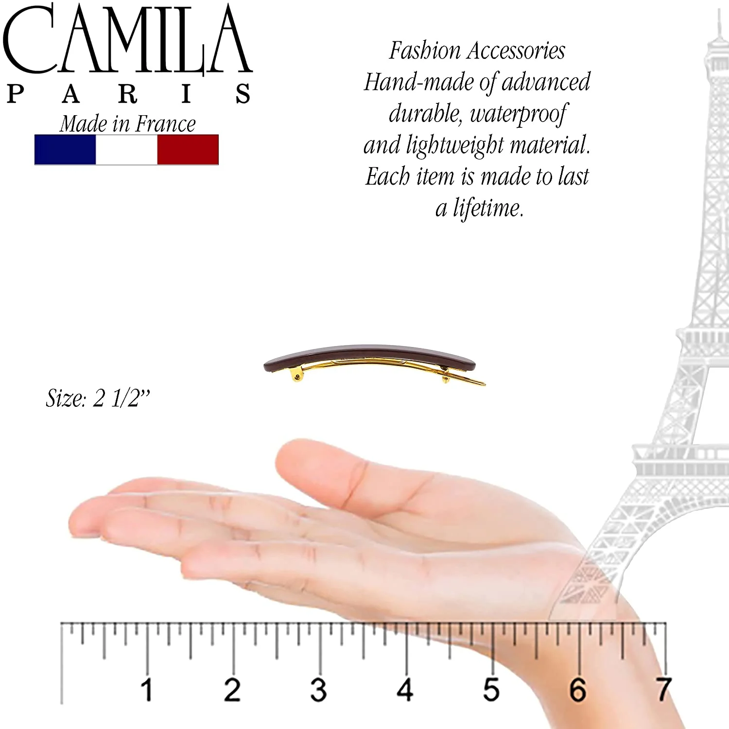 Camila Paris Classic Skinny Rounded Barrette - Image 22