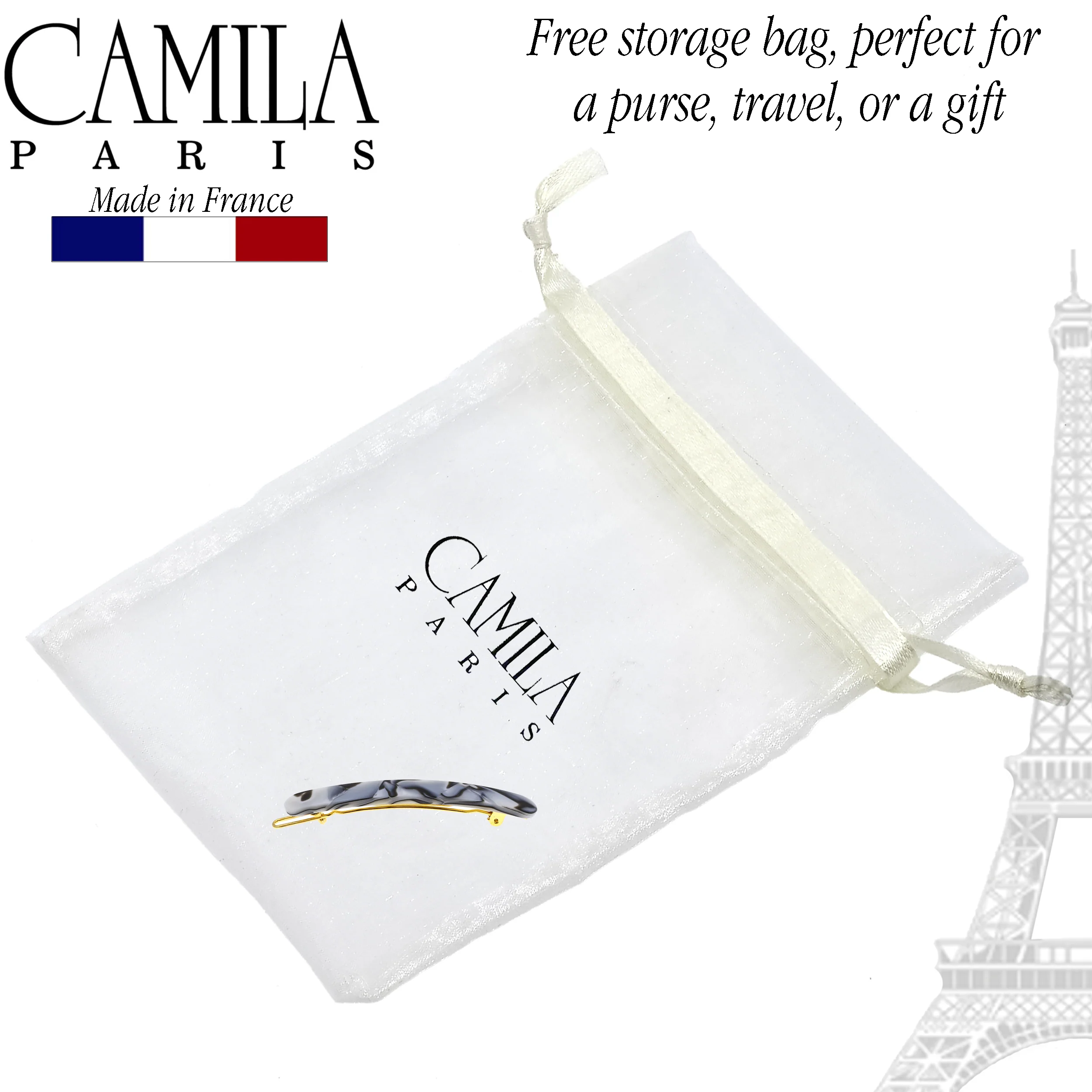 Camila Paris Classic Skinny Rounded Barrette - Image 4