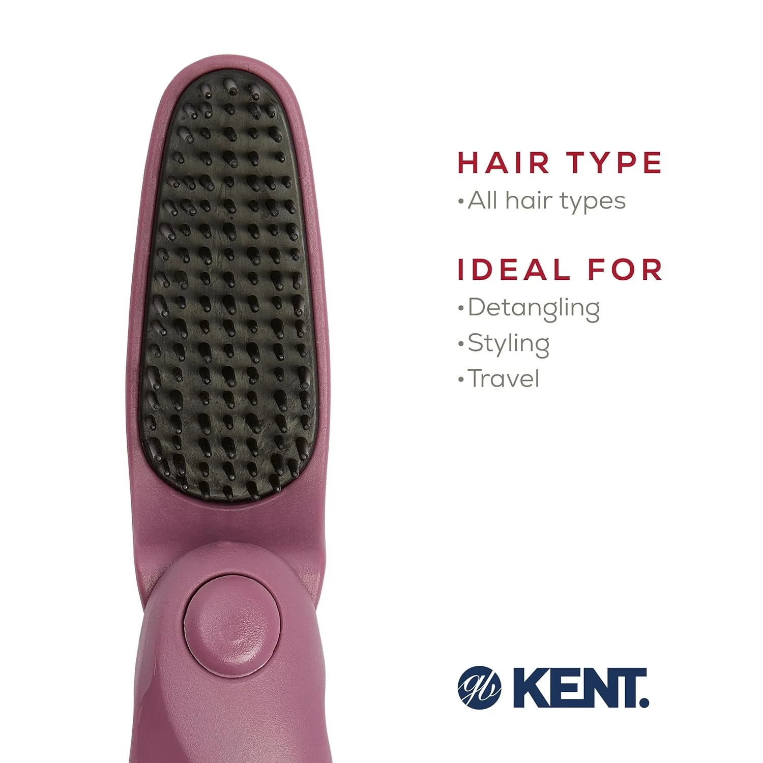 Kent KCR10 Create Folding Hair Brush - Image 6
