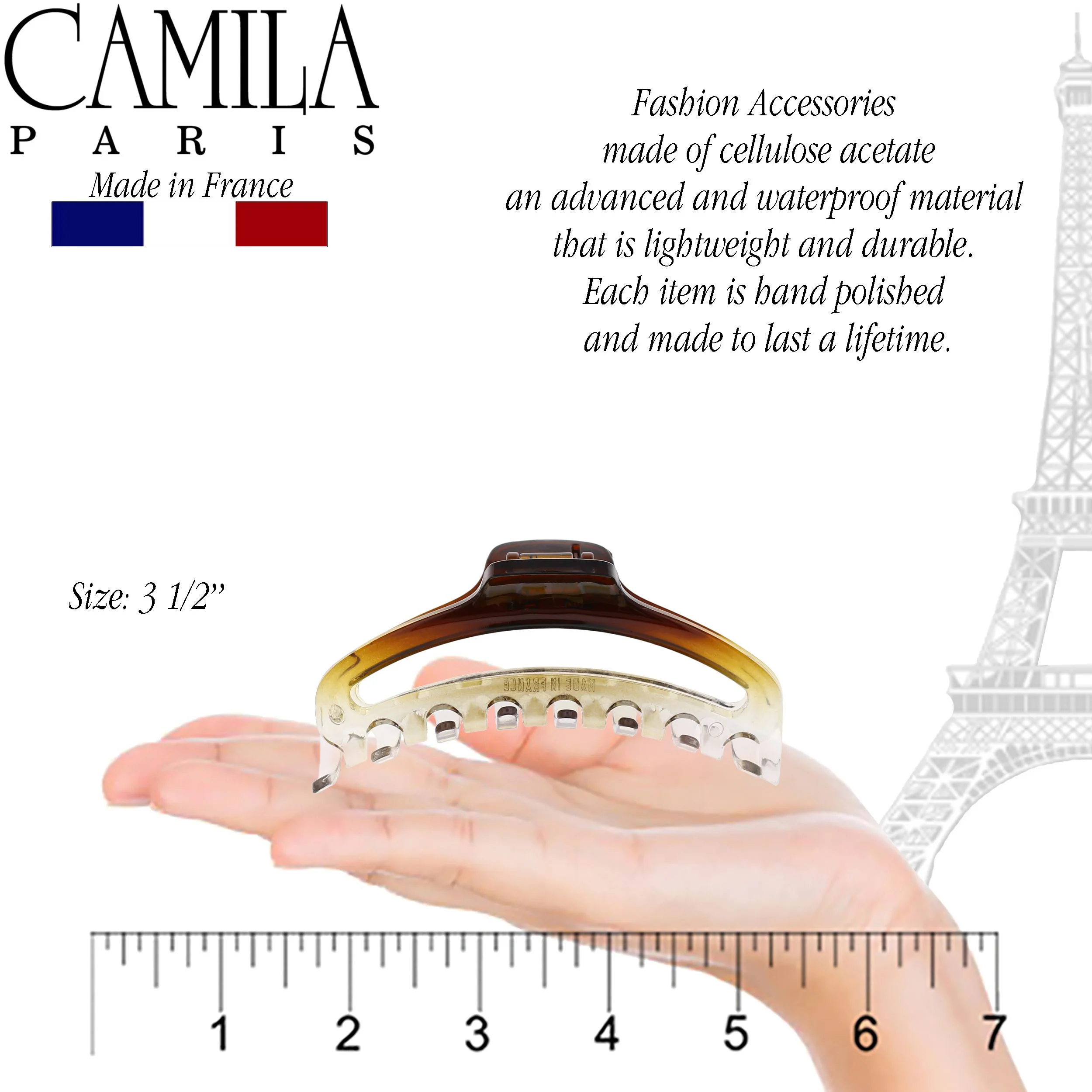 Camila Paris Curved Cutout Hair Clip - Image 34