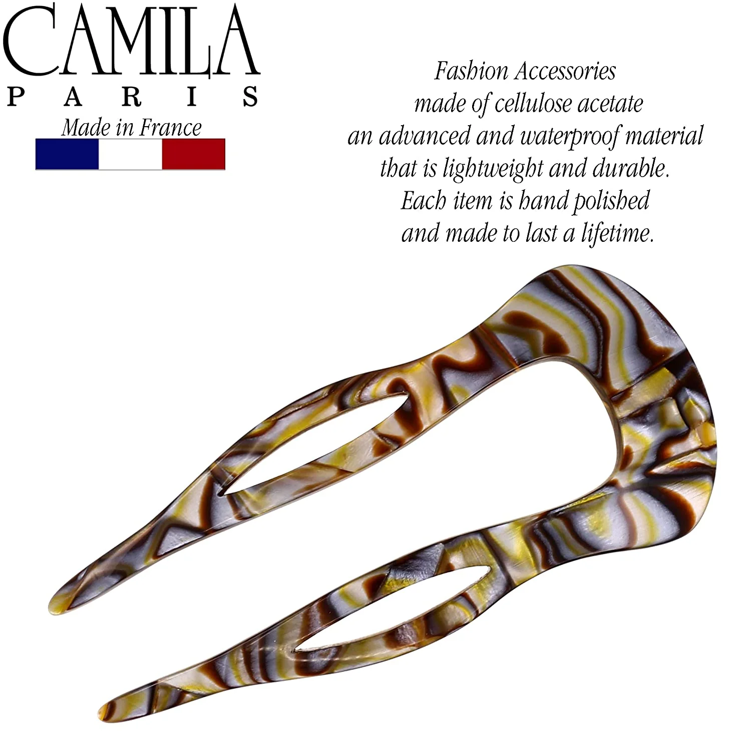 Camila Paris Curved Cutout Hair Stick - Image 3