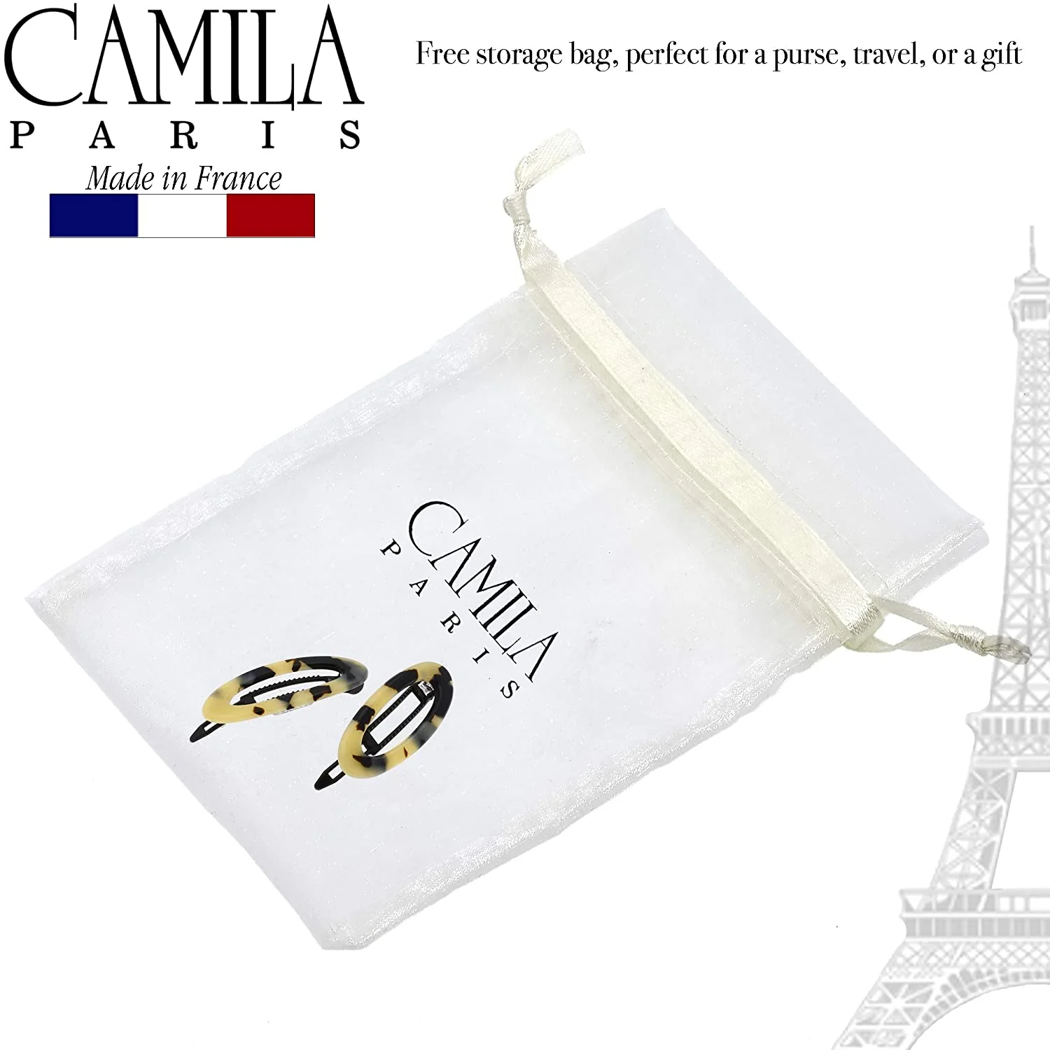 Camila Paris Cutout Oval Metal Free Barrette 2" - Image 20