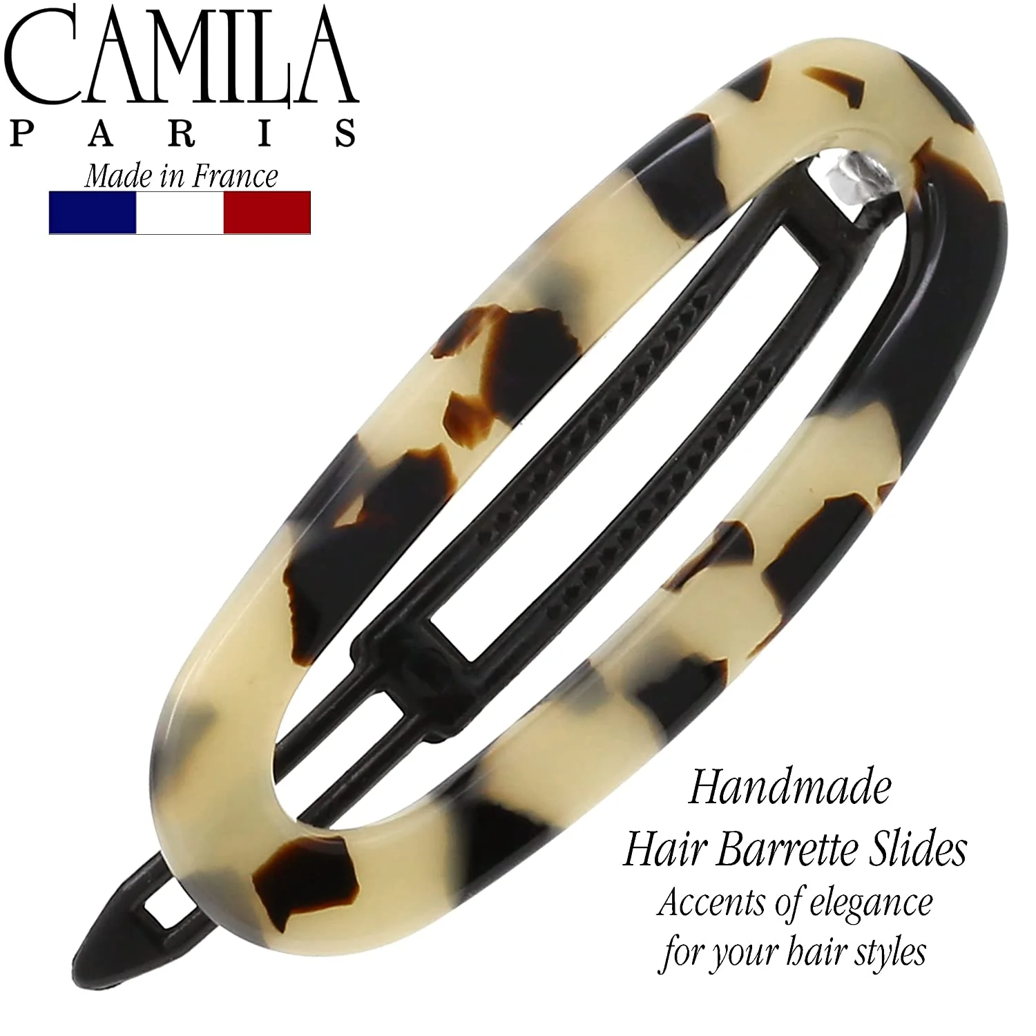Camila Paris Cutout Oval Metal Free Barrette 2.5" - Image 11