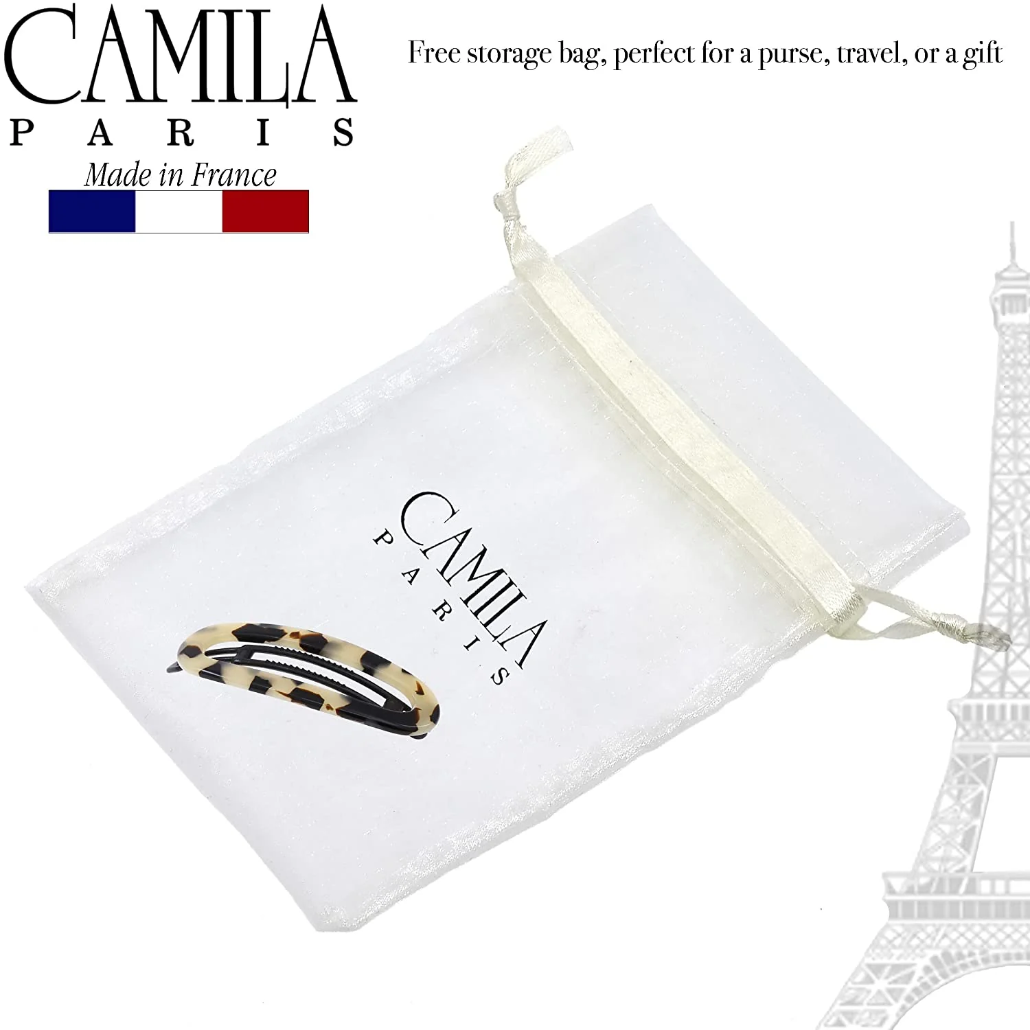Camila Paris Cutout Oval Metal Free Barrette 2.5" - Image 12