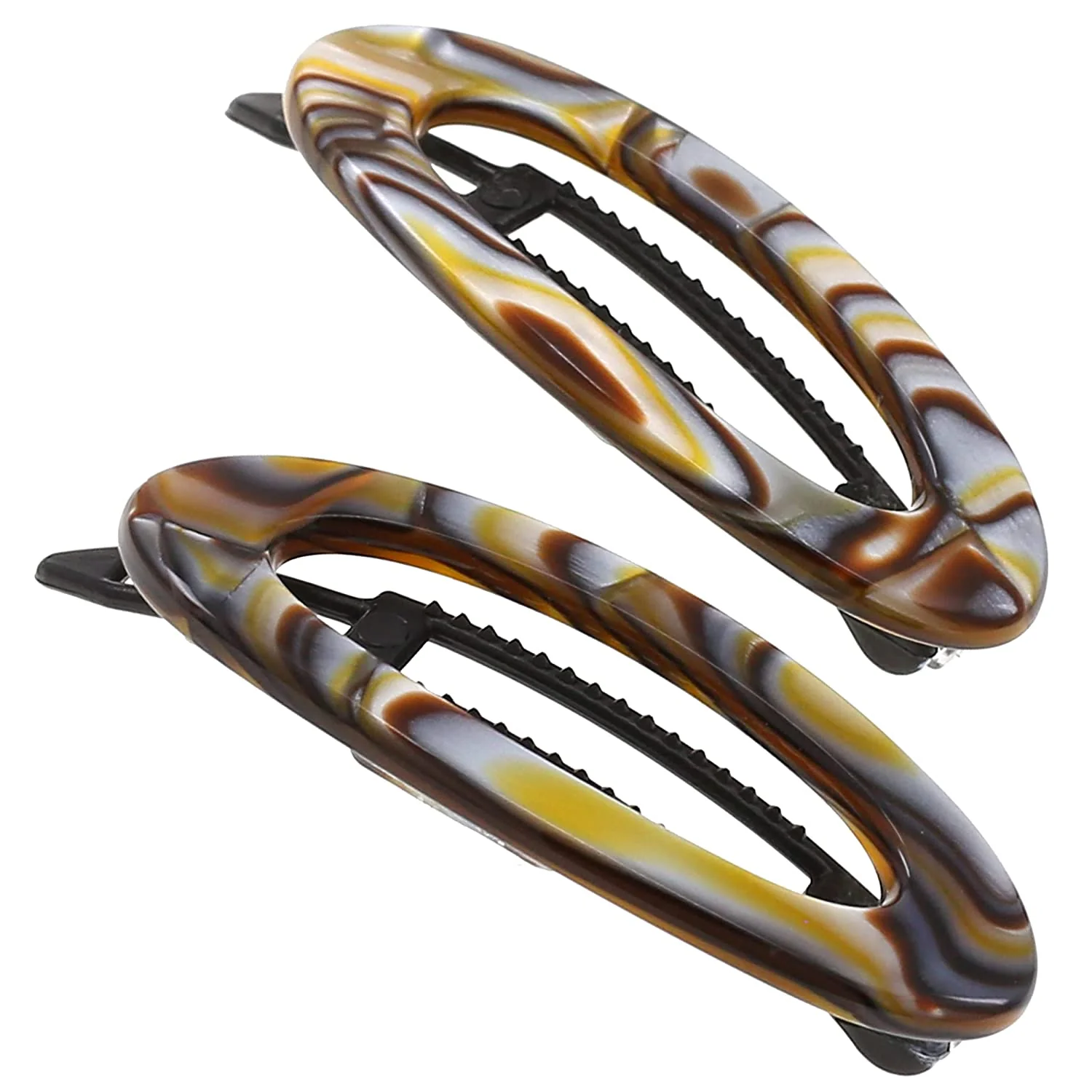 Camila Paris Cutout Oval Metal Free Barrette 2" - Image 9