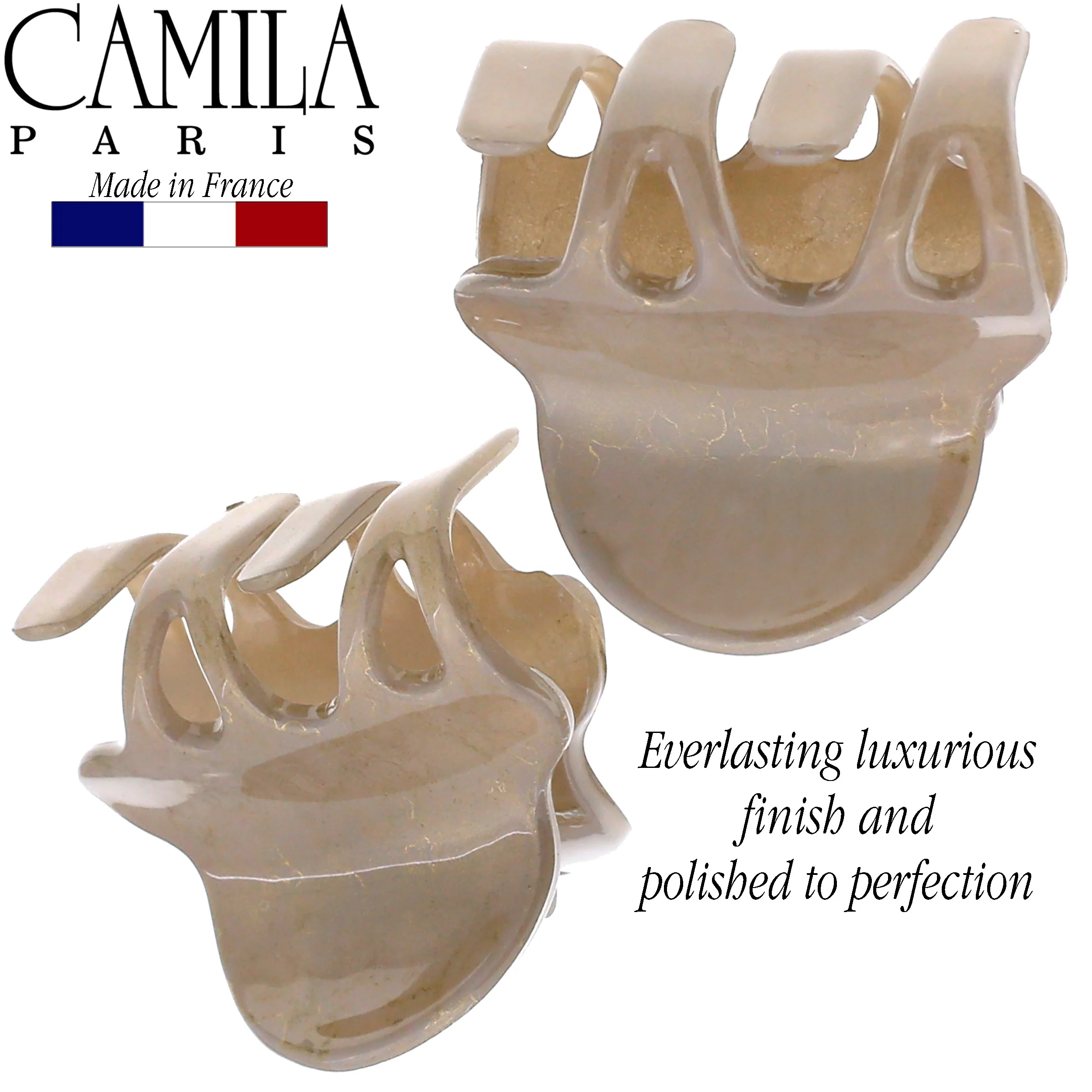 Camila Paris Cutout Teeth Hair Clip Pair - Image 11
