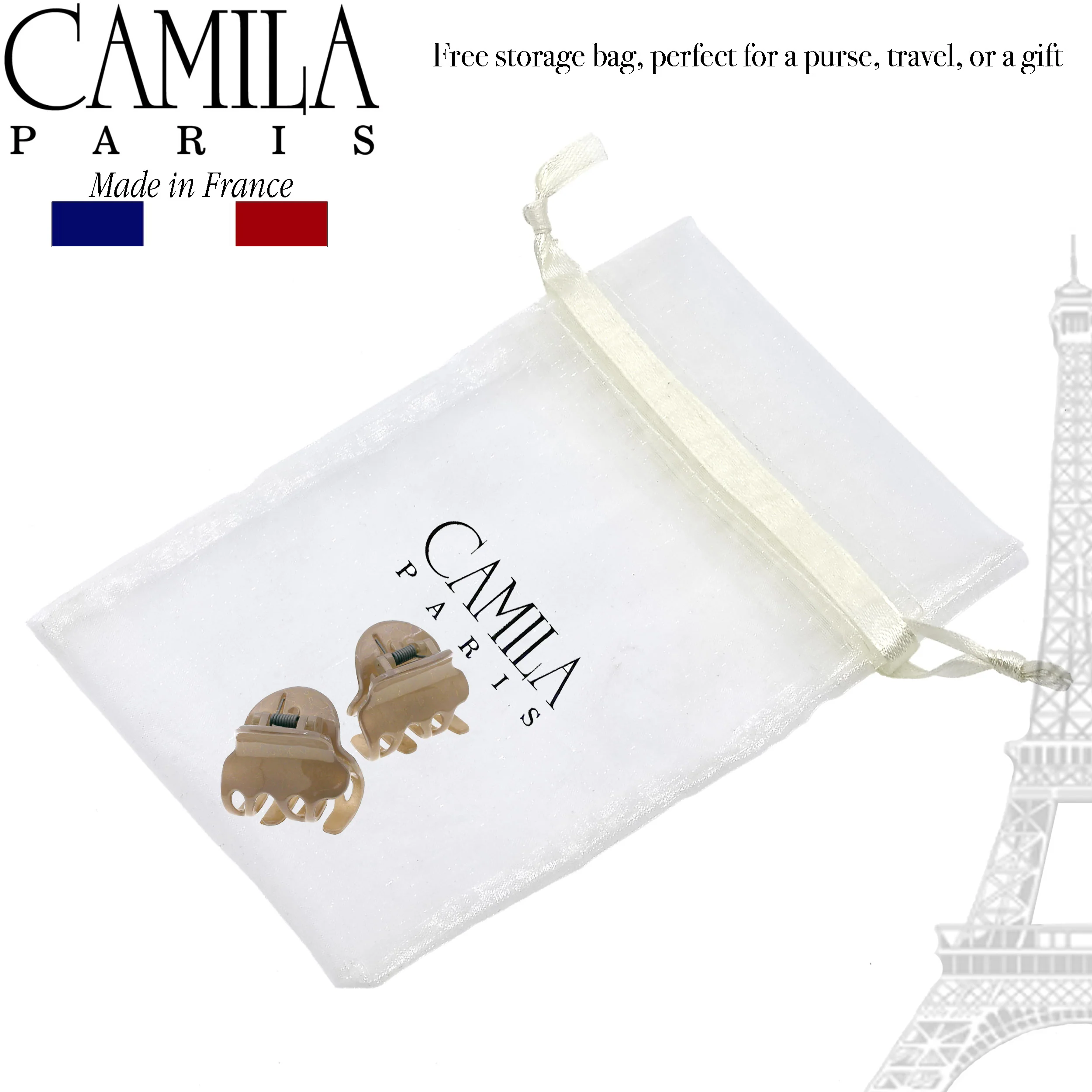 Camila Paris Cutout Teeth Hair Clip Pair - Image 12