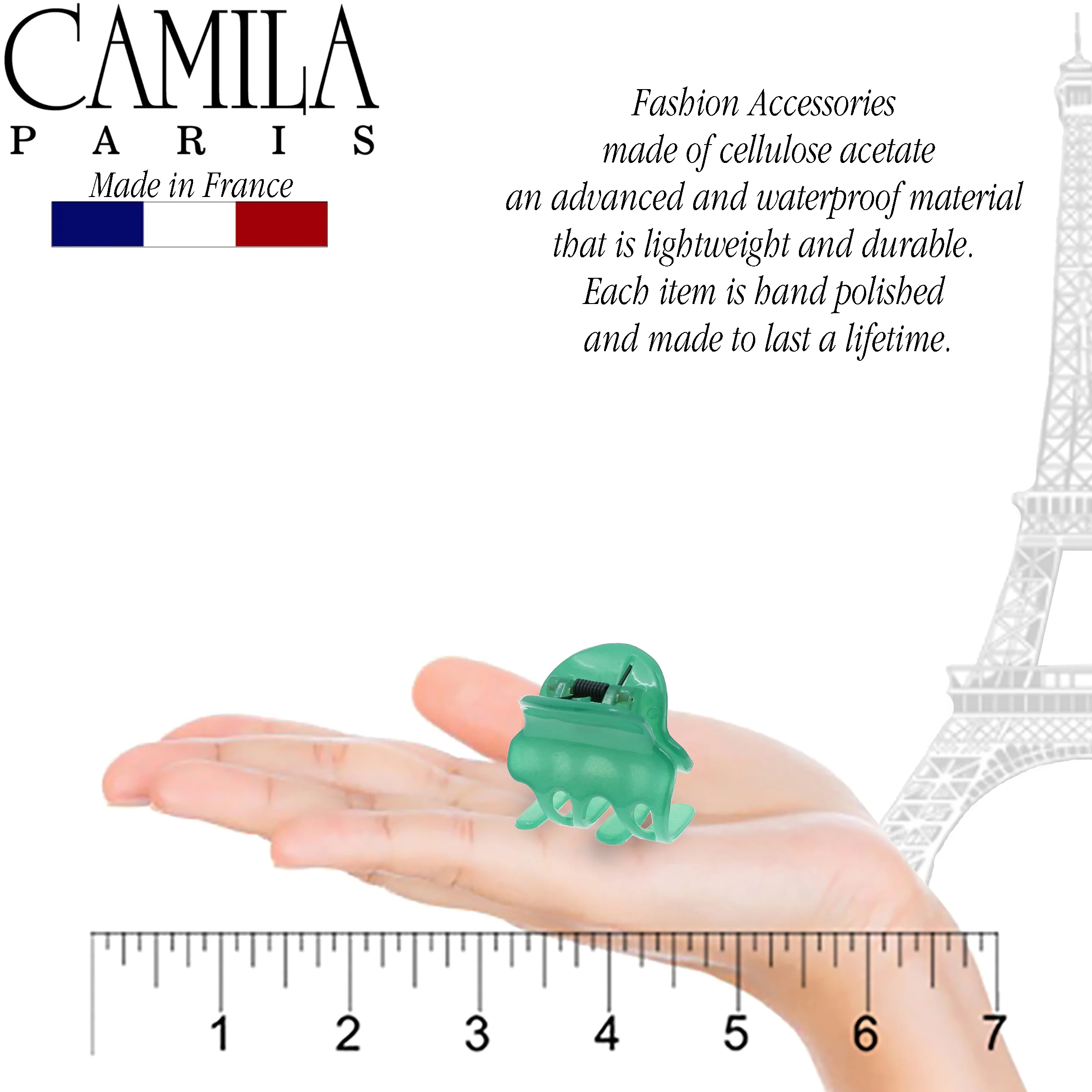 Camila Paris Cutout Teeth Hair Clip Pair - Image 14