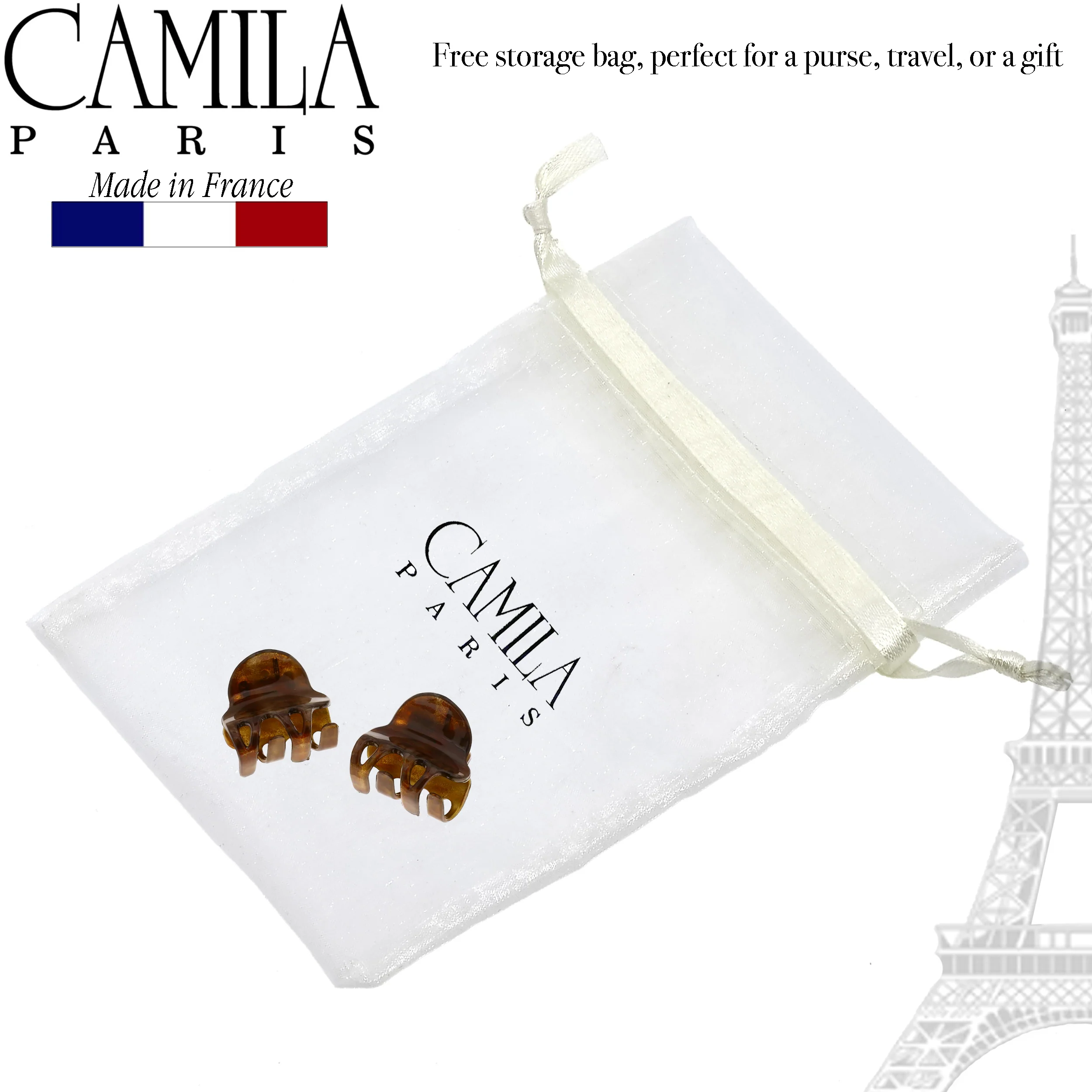 Camila Paris Cutout Teeth Hair Clip Pair - Image 20
