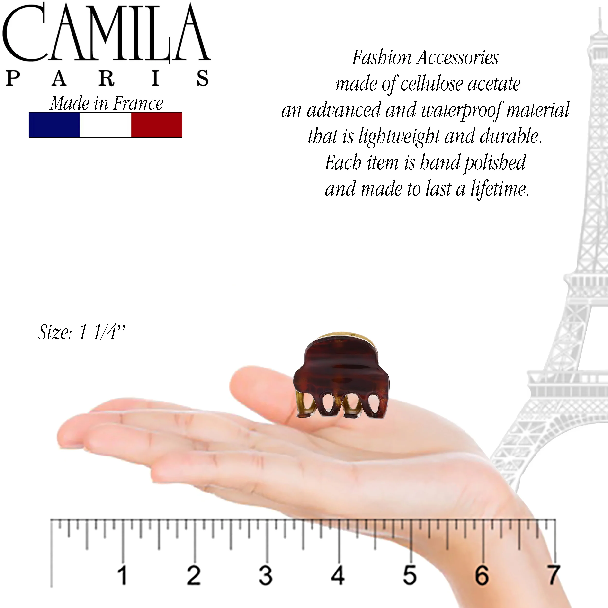 Camila Paris Cutout Teeth Hair Clip Pair - Image 22