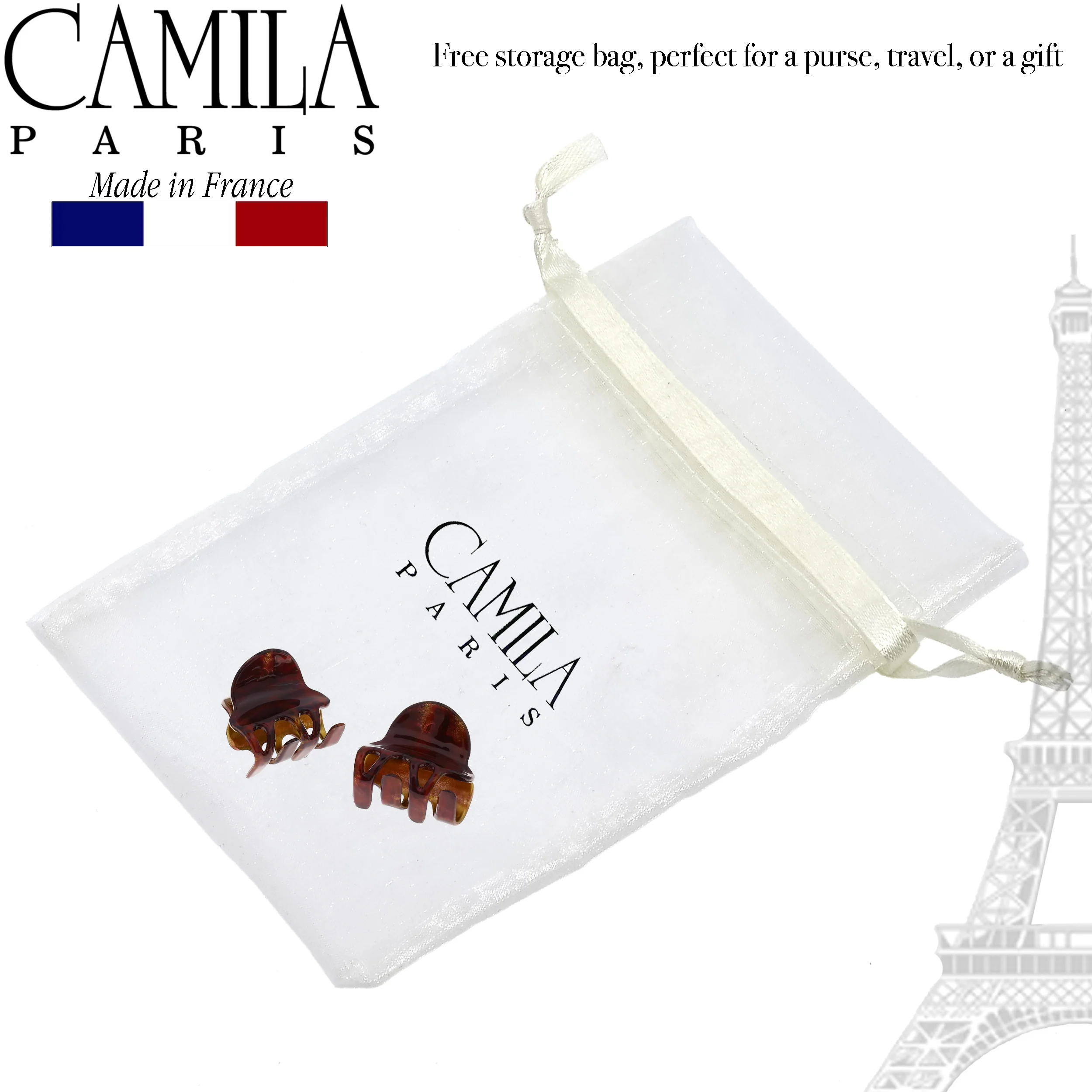 Camila Paris Cutout Teeth Hair Clip Pair - Image 24