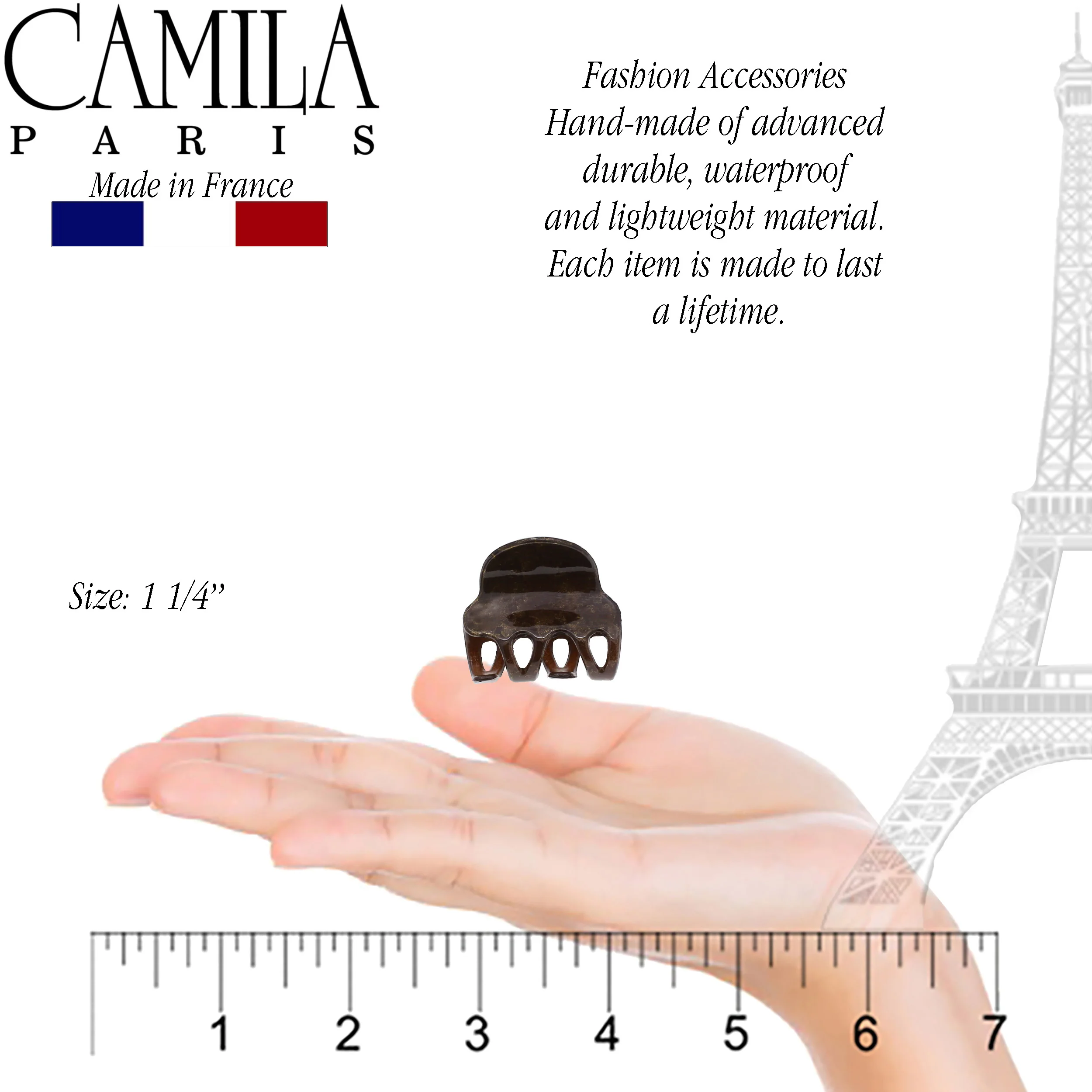 Camila Paris Cutout Teeth Hair Clip Pair - Image 26
