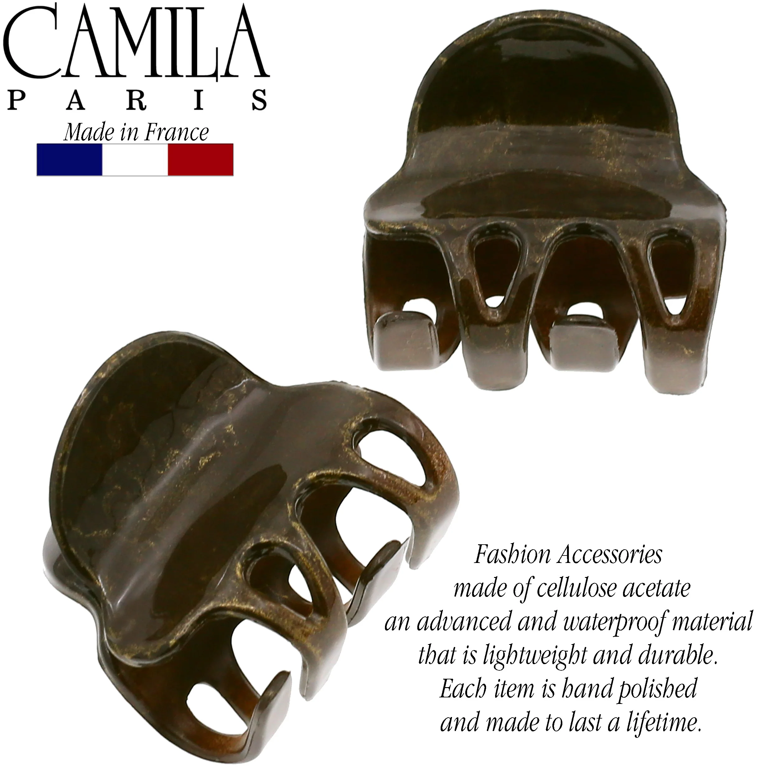 Camila Paris Cutout Teeth Hair Clip Pair - Image 27