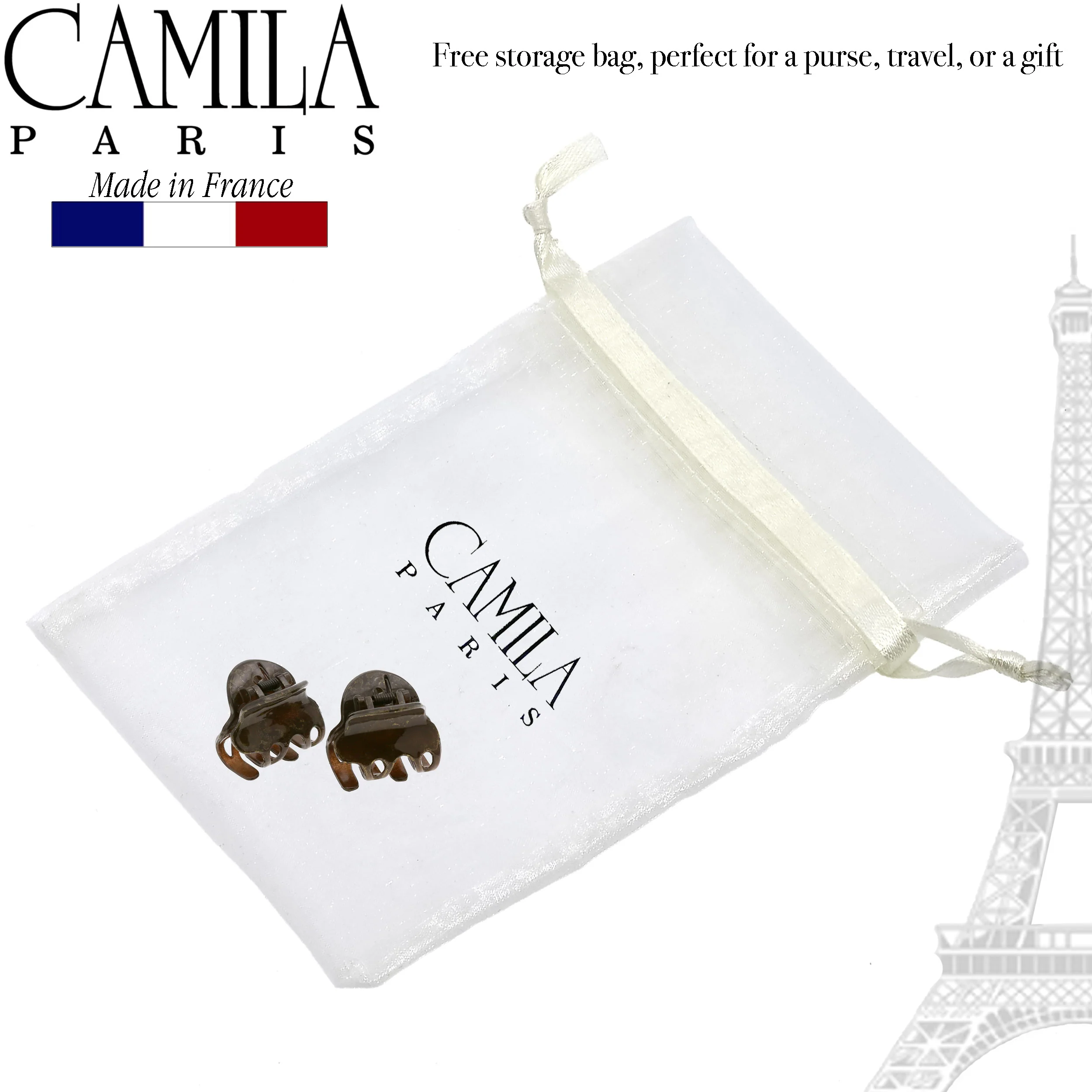 Camila Paris Cutout Teeth Hair Clip Pair - Image 28