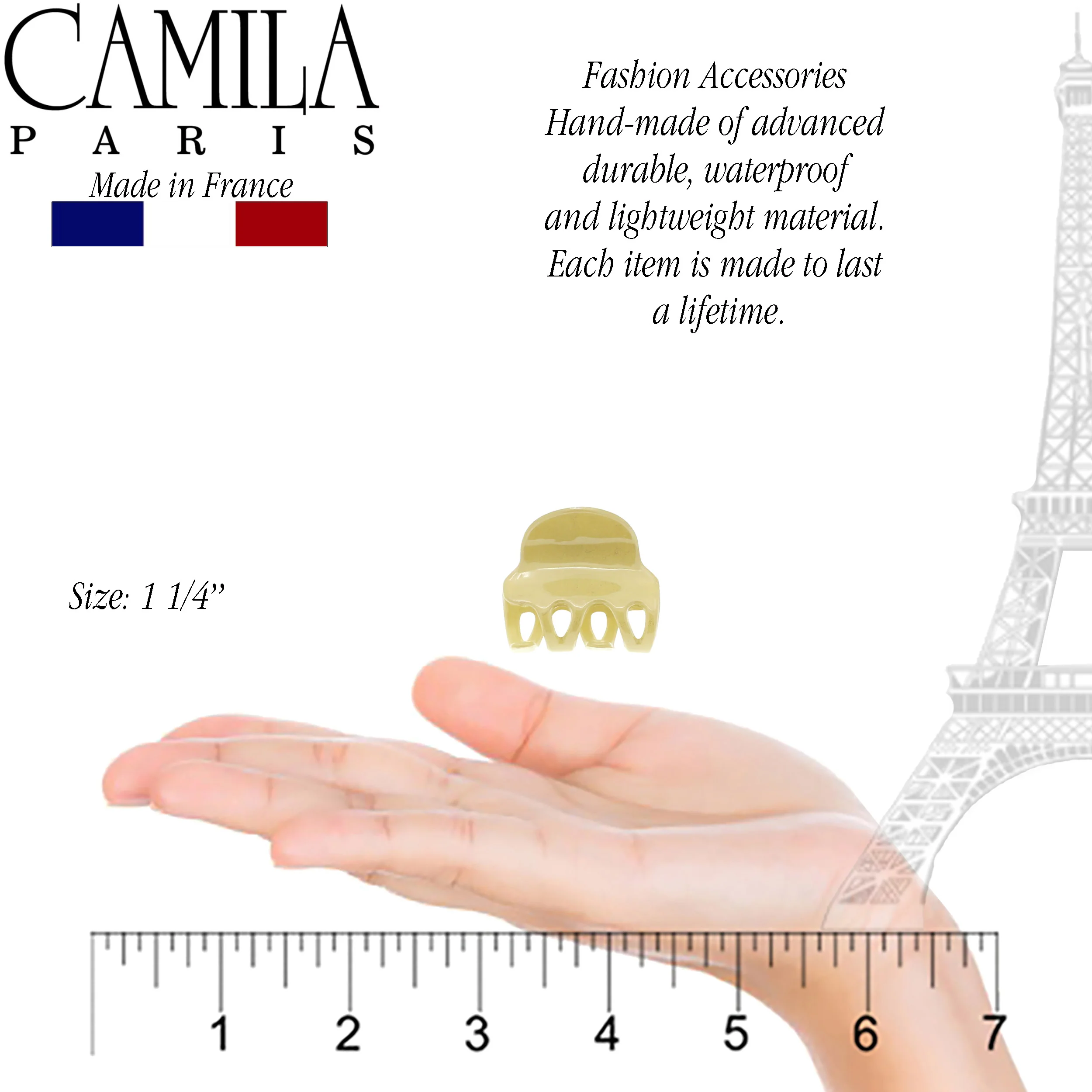 Camila Paris Cutout Teeth Hair Clip Pair - Image 30
