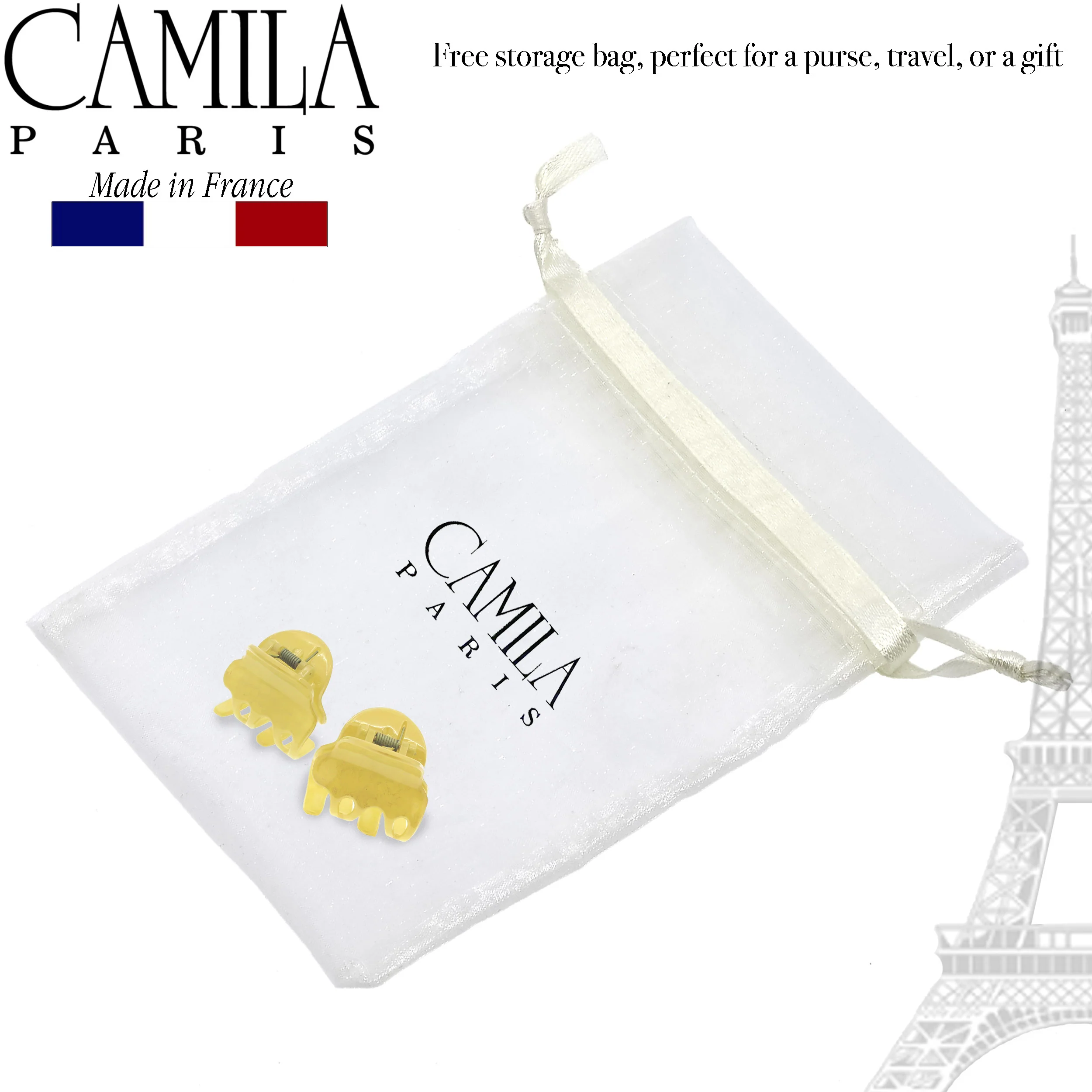 Camila Paris Cutout Teeth Hair Clip Pair - Image 32